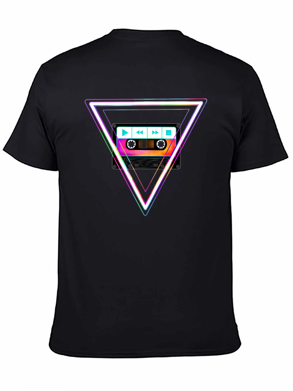 Retro Cassette Triangle Graphic Tee