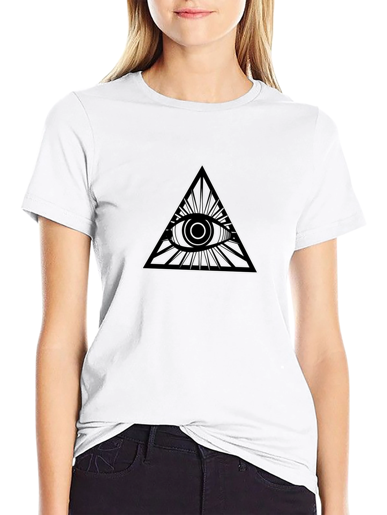 Illuminati Eye Graphic Black T-Shirt