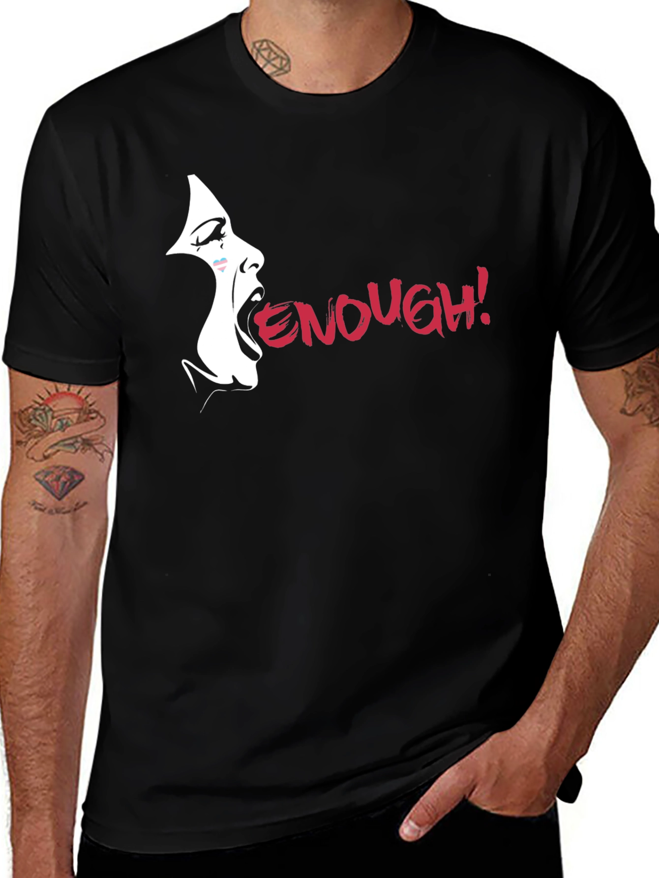 Enough! Graphic Tee - Bold Statement Shirt