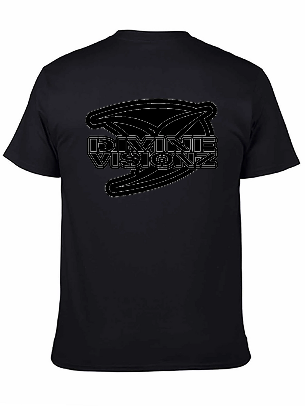 Divine Visionz Black Graphic T-Shirt