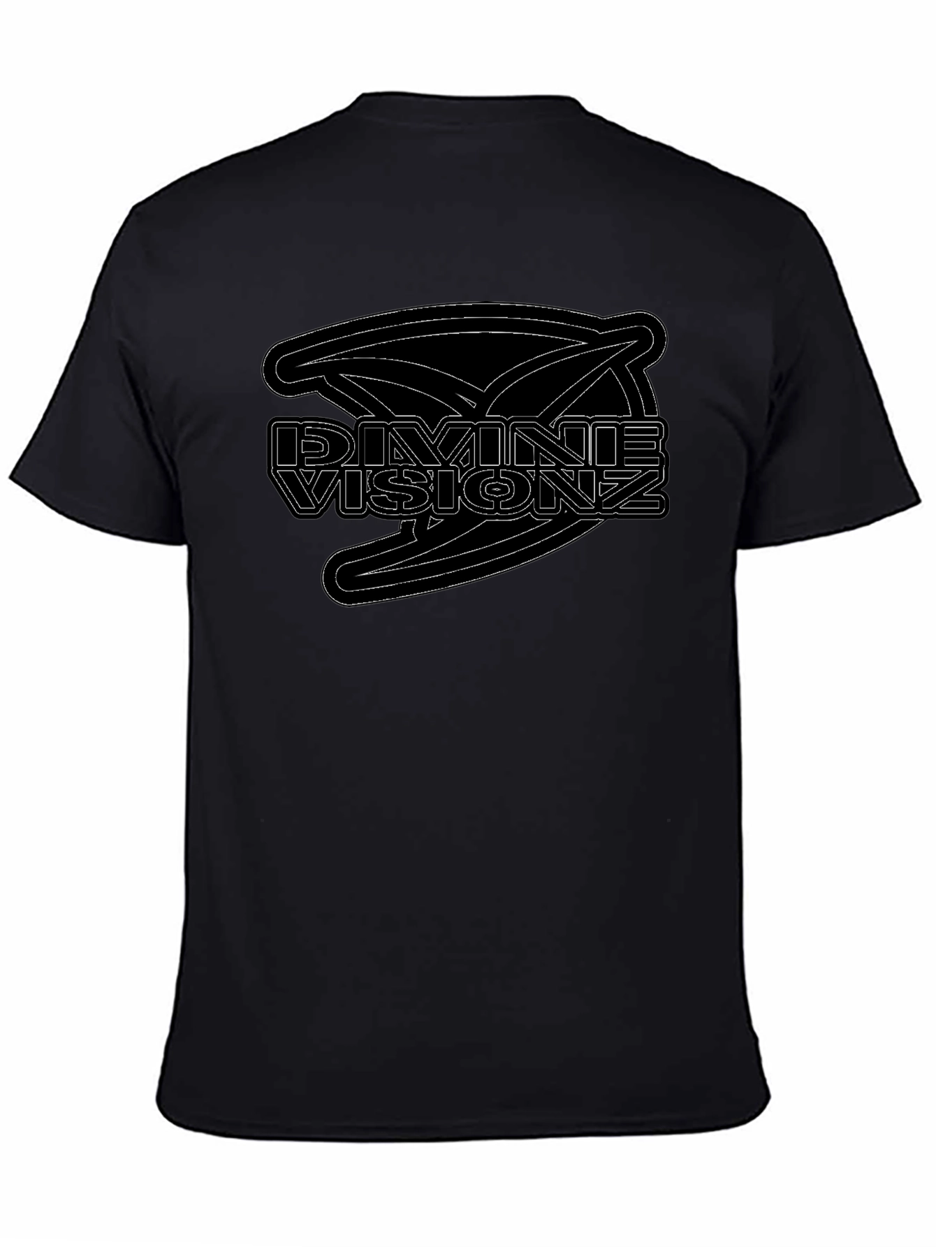 Divine Visionz Black Graphic T-Shirt