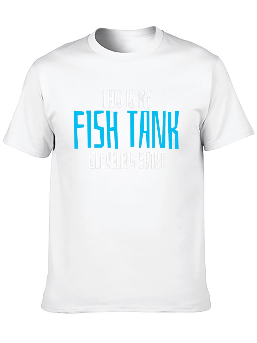 Funny Fish Tank Cleaning Shirt - Mens Black Tee