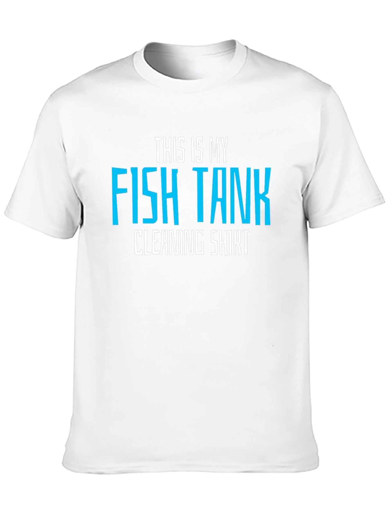 Funny Fish Tank Cleaning Shirt - Mens Black Tee