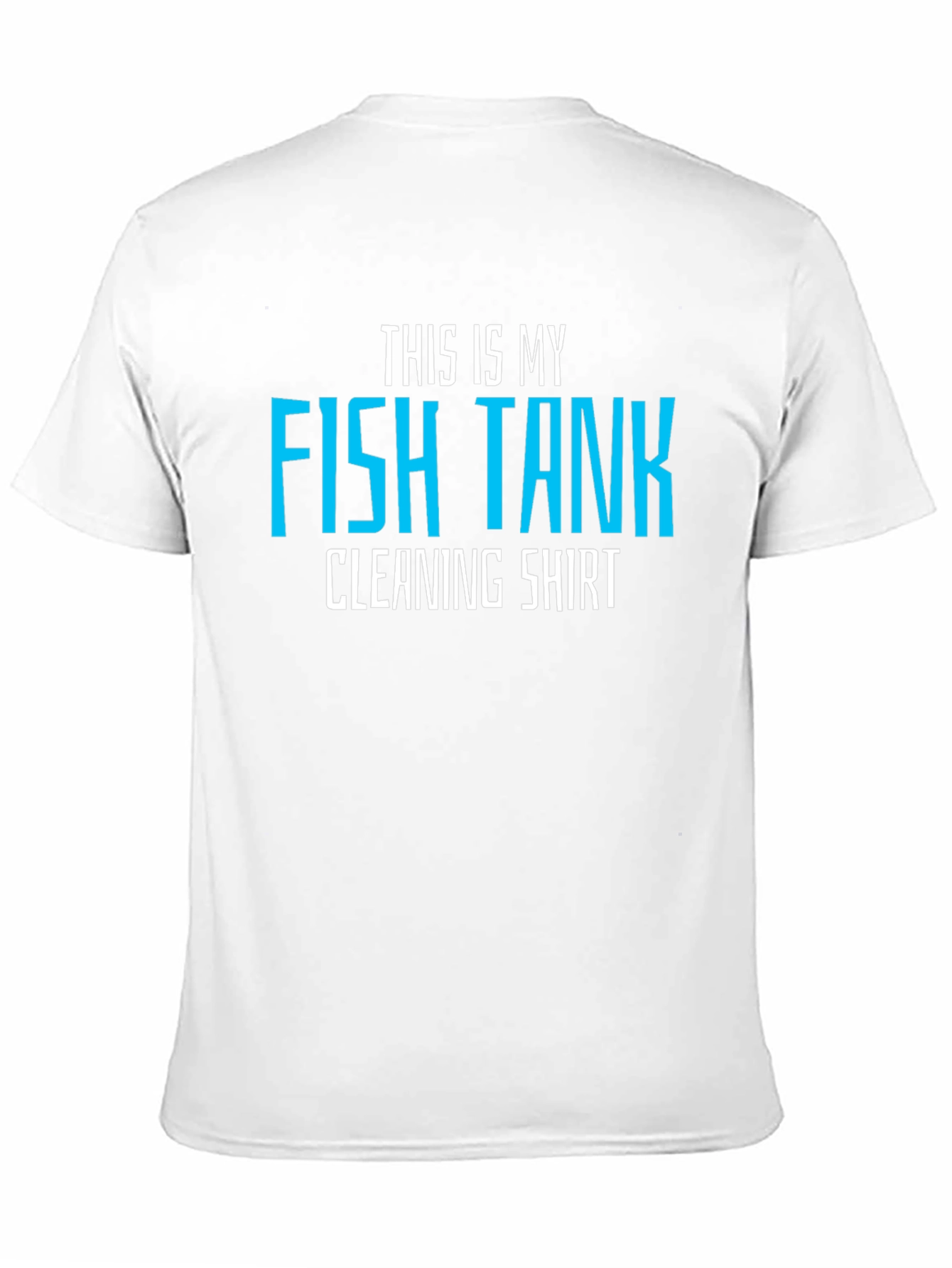 Funny Fish Tank Cleaning Shirt - Mens Black Tee