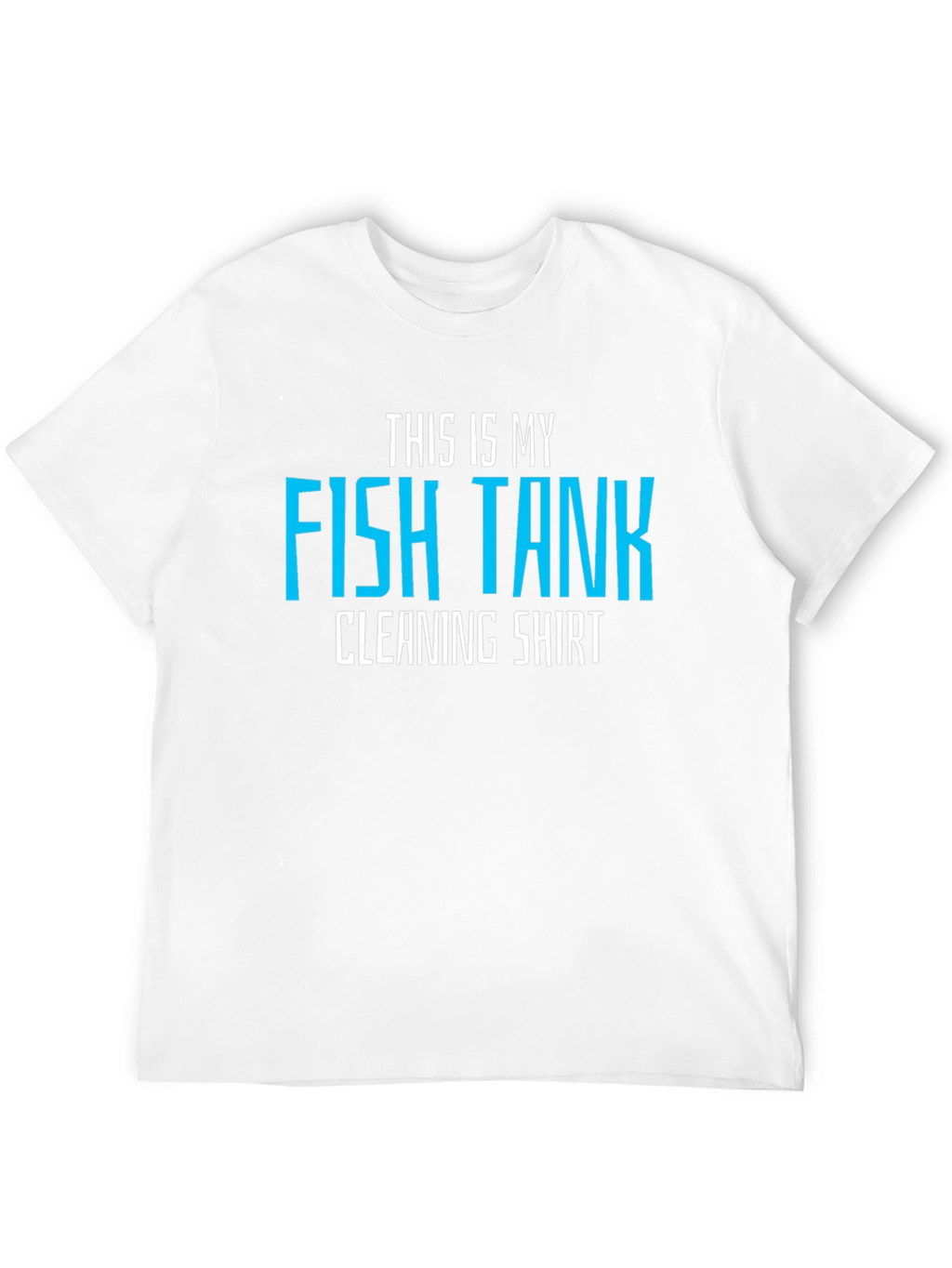Funny Fish Tank Cleaning Shirt - Mens Black Tee