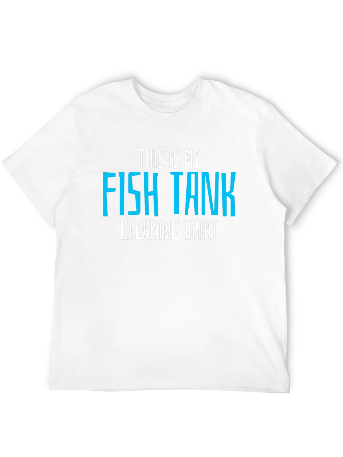 Funny Fish Tank Cleaning Shirt - Mens Black Tee