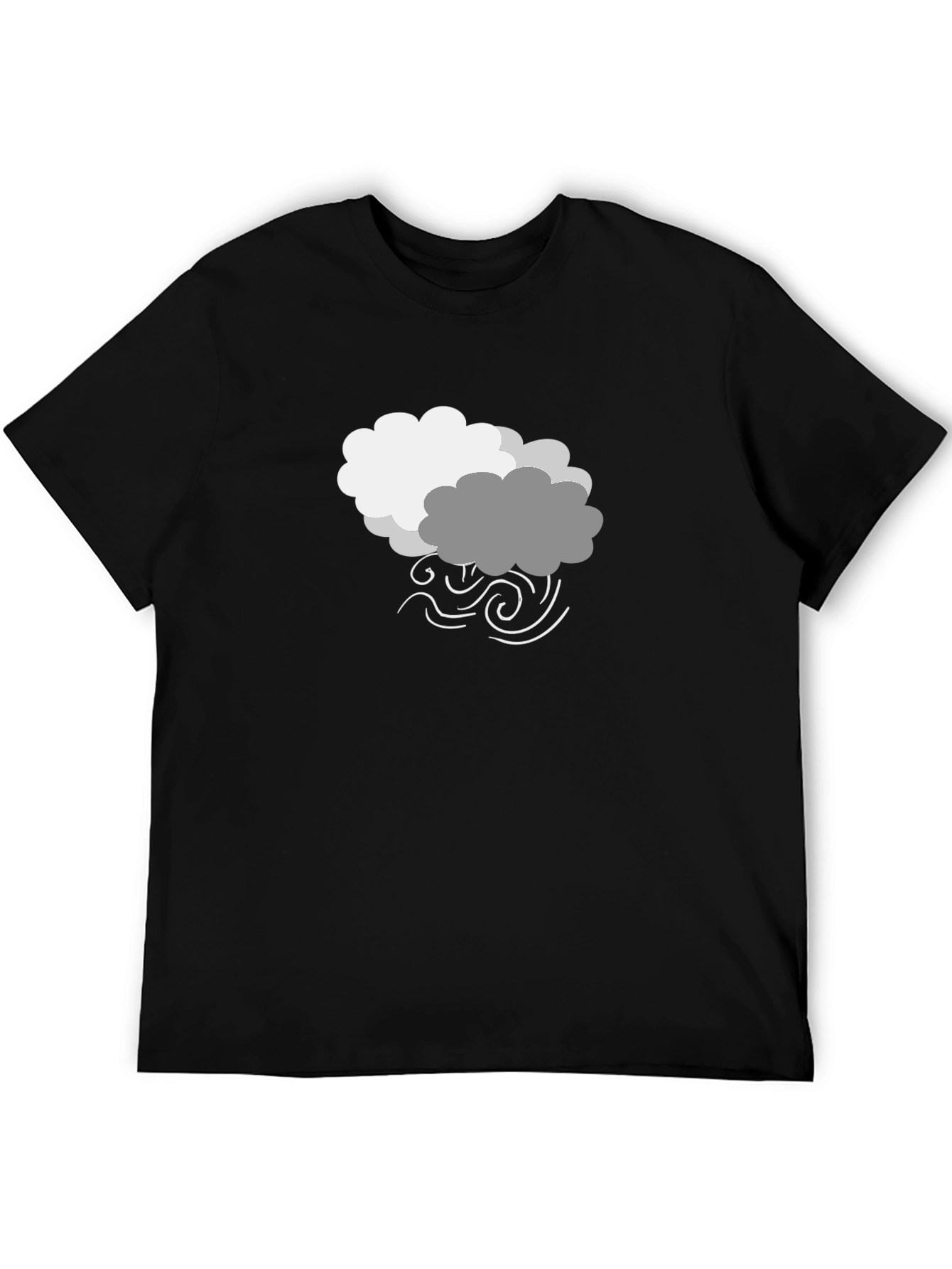 Stormy Weather Graphic Tee - Black Cotton