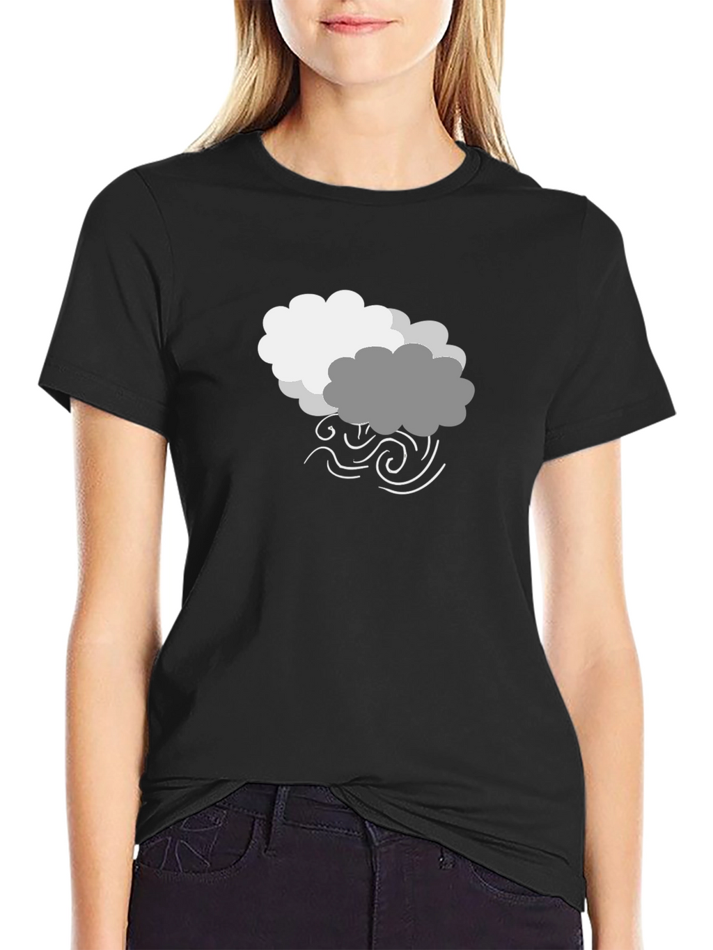 Stormy Weather Graphic Tee - Black Cotton