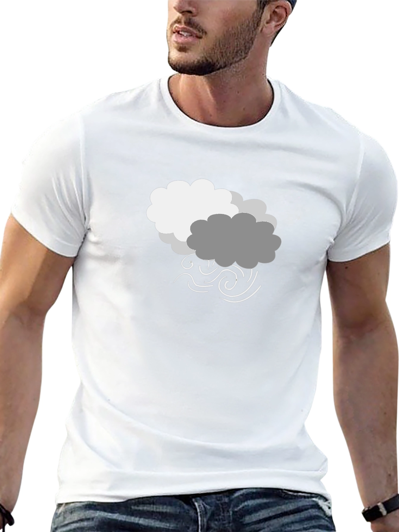 Stormy Weather Graphic Tee - Black Cotton
