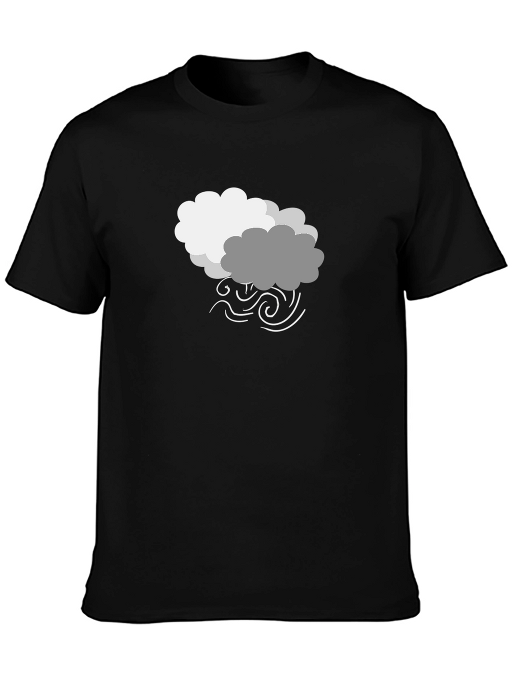Stormy Weather Graphic Tee - Black Cotton