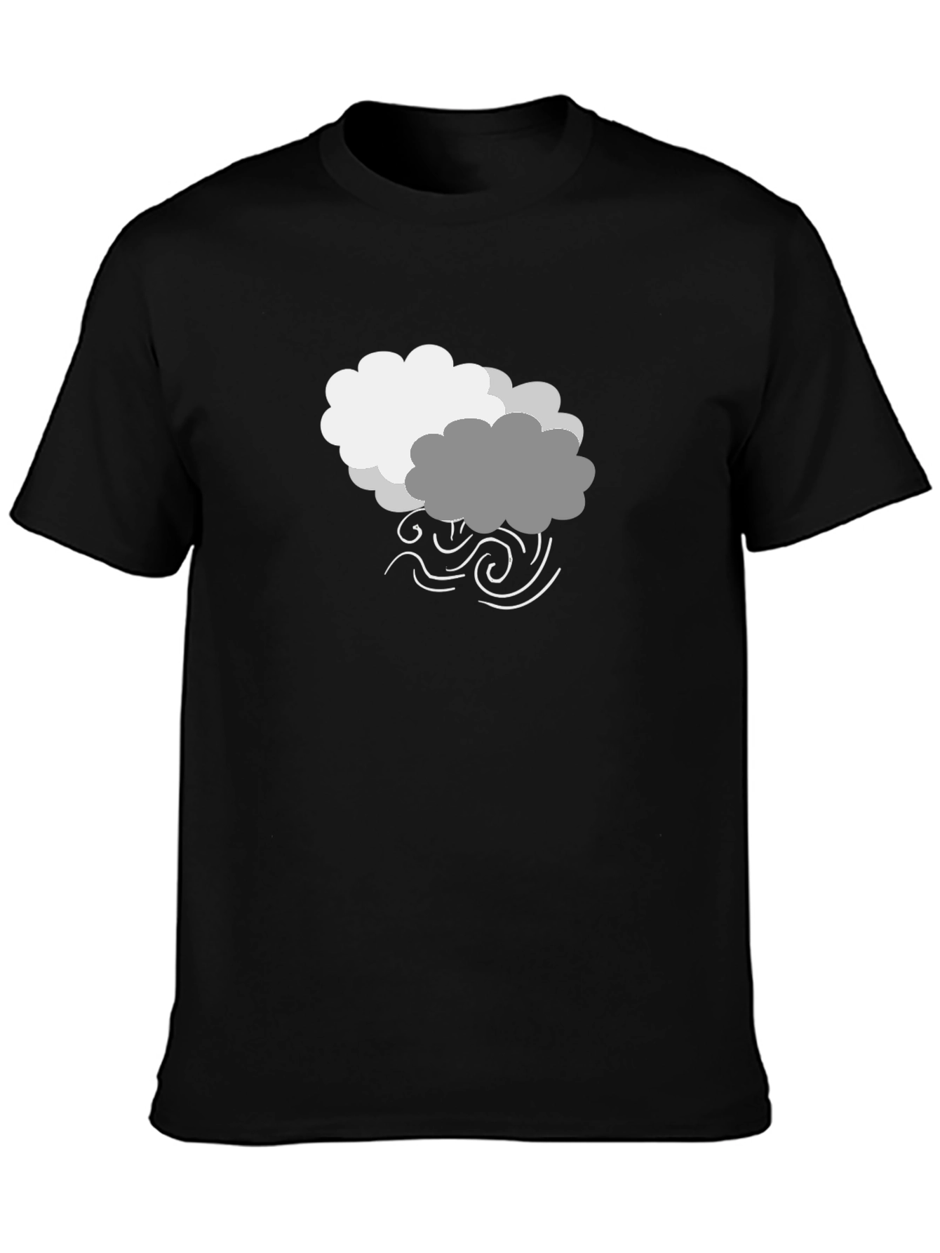 Stormy Weather Graphic Tee - Black Cotton