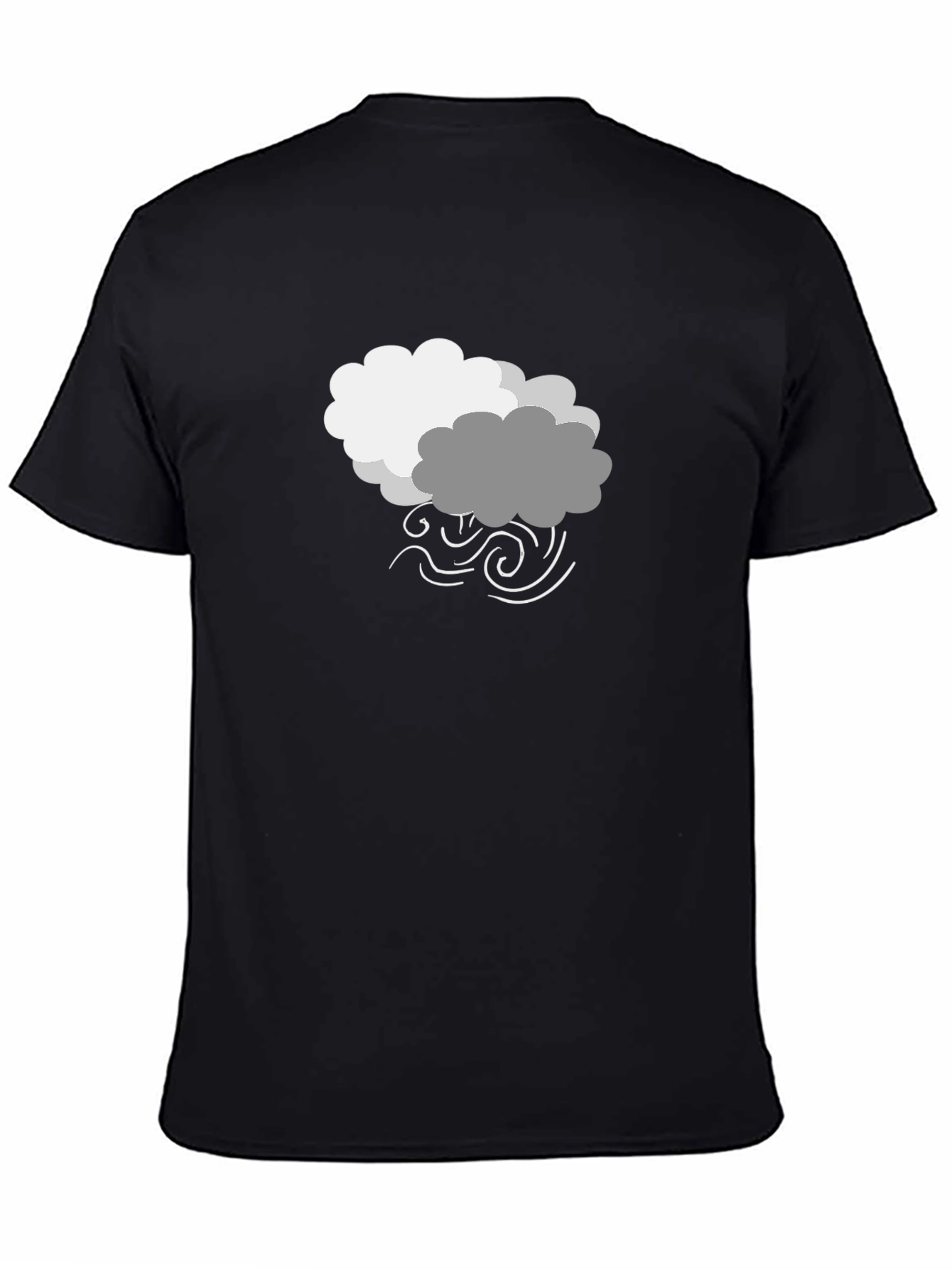 Stormy Weather Graphic Tee - Black Cotton