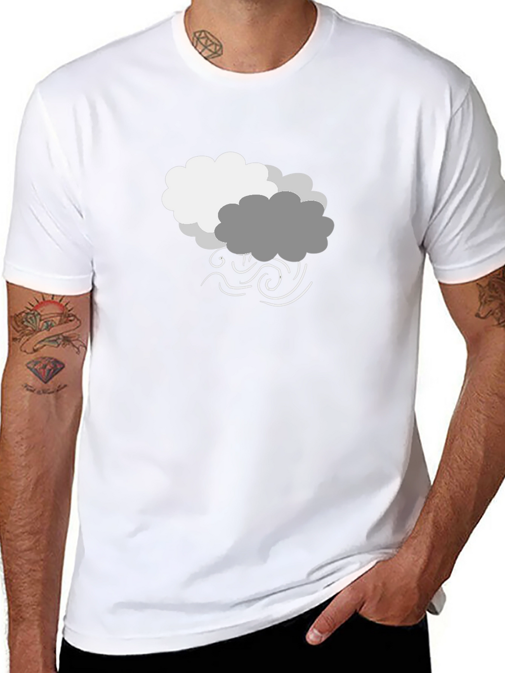 Stormy Weather Graphic Tee - Black Cotton