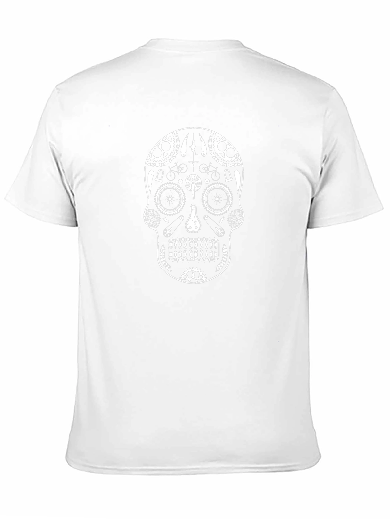 Black Biker Skull T-Shirt - Unique Design