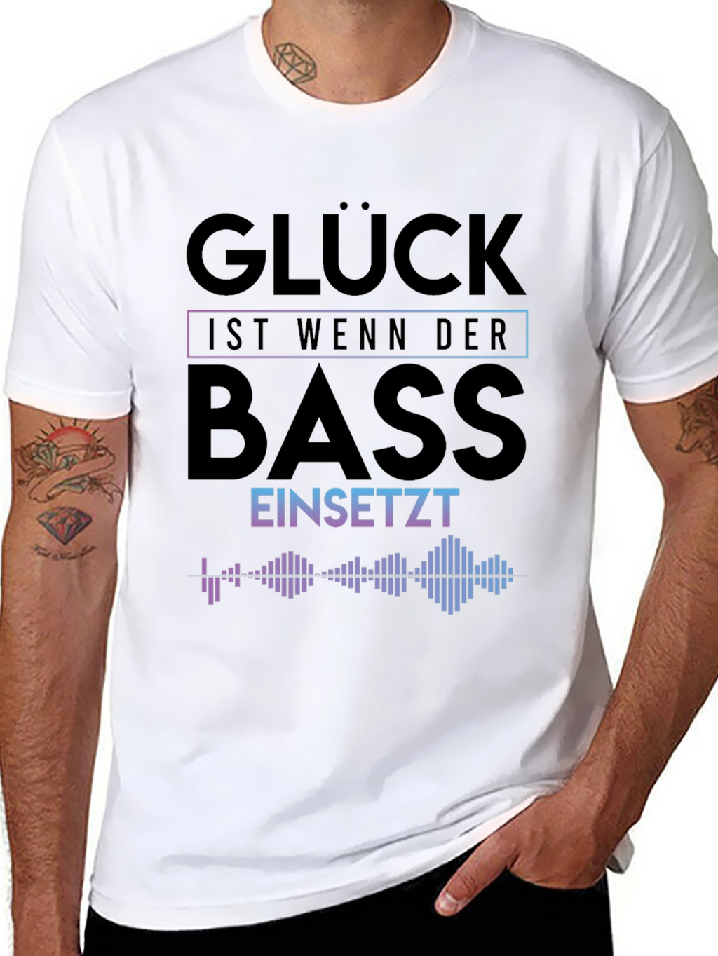 Gluck Ist Wenn Der Bass T-Shirt