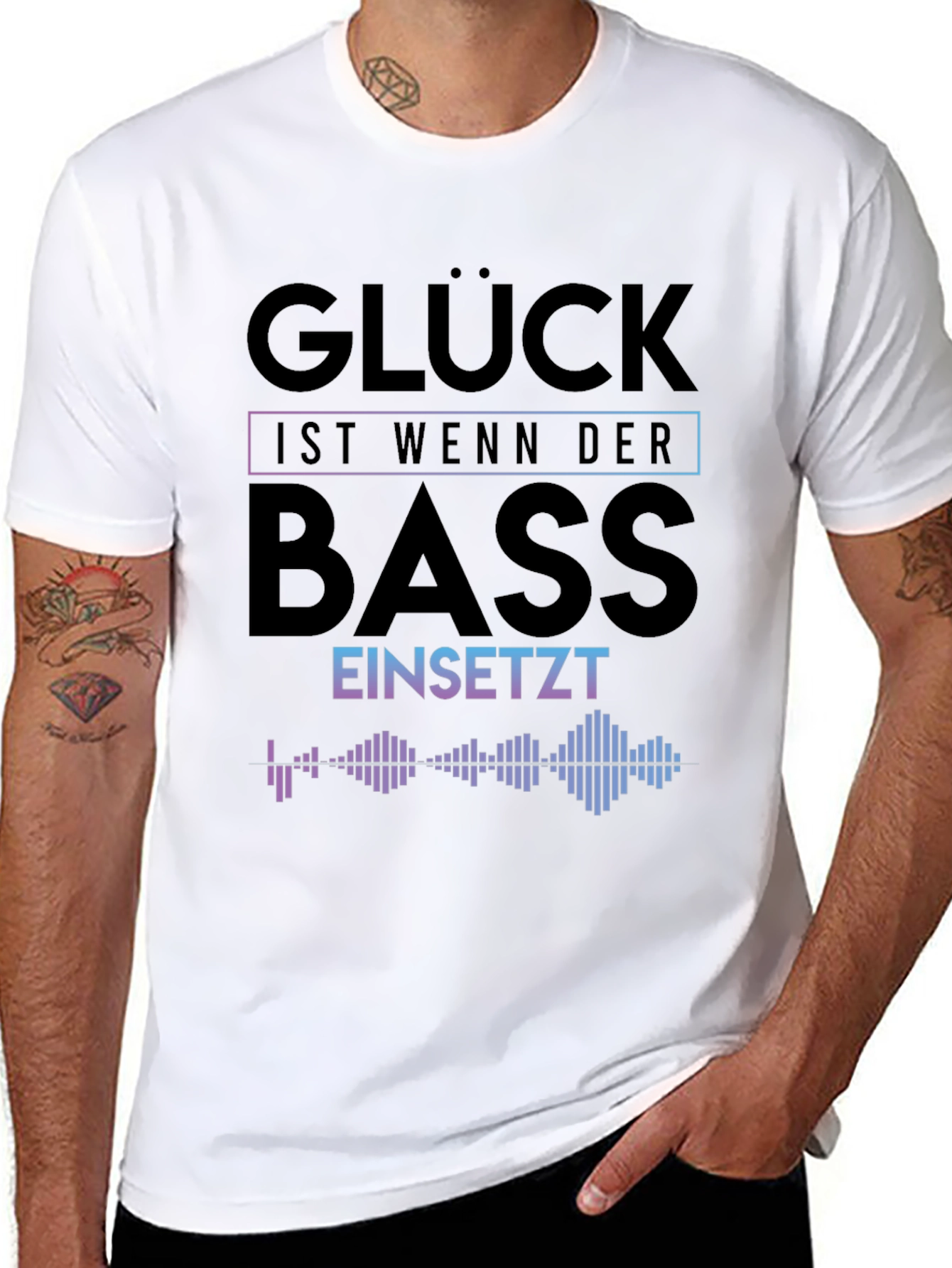 Gluck Ist Wenn Der Bass T-Shirt