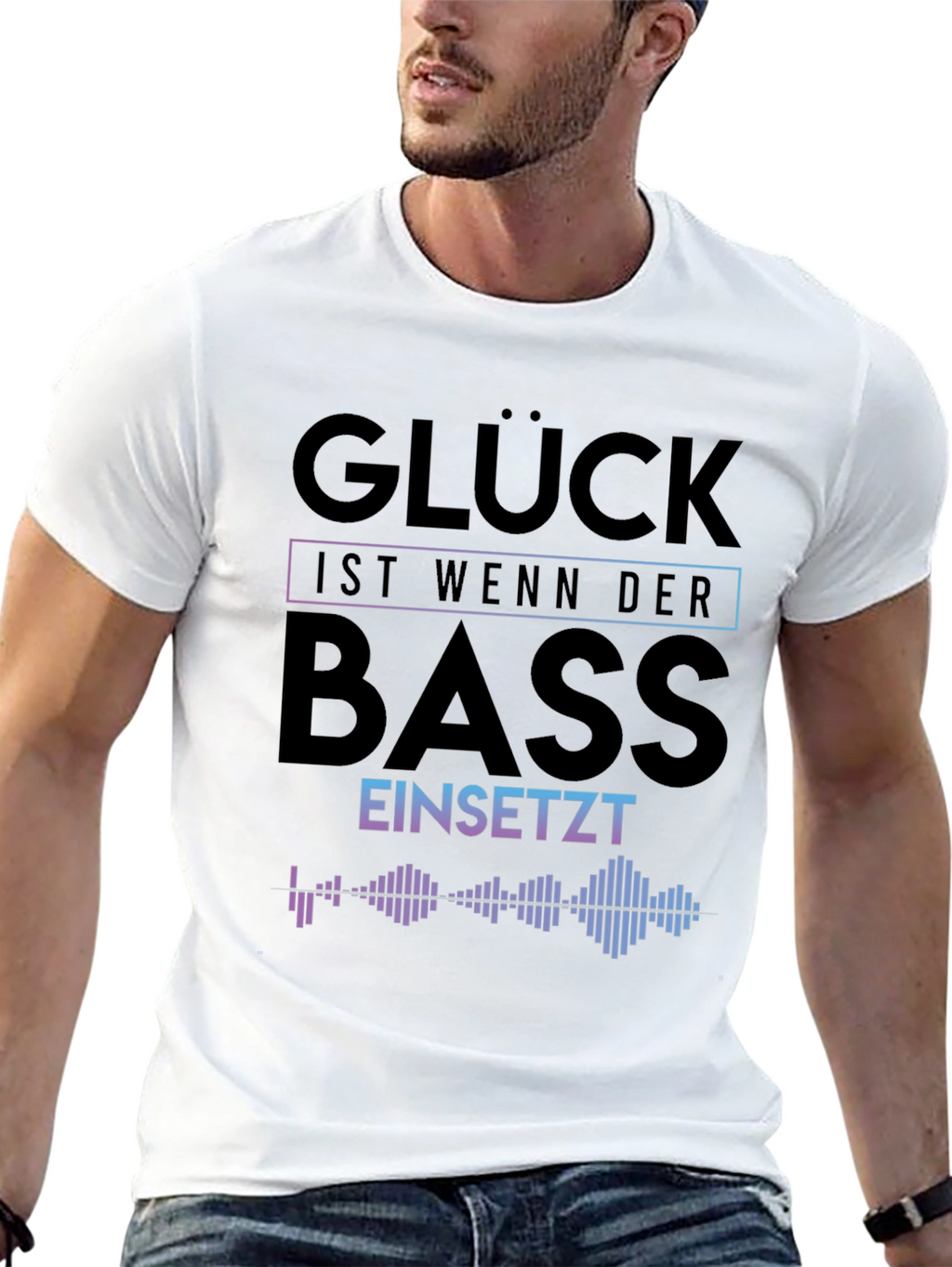 Gluck Ist Wenn Der Bass T-Shirt