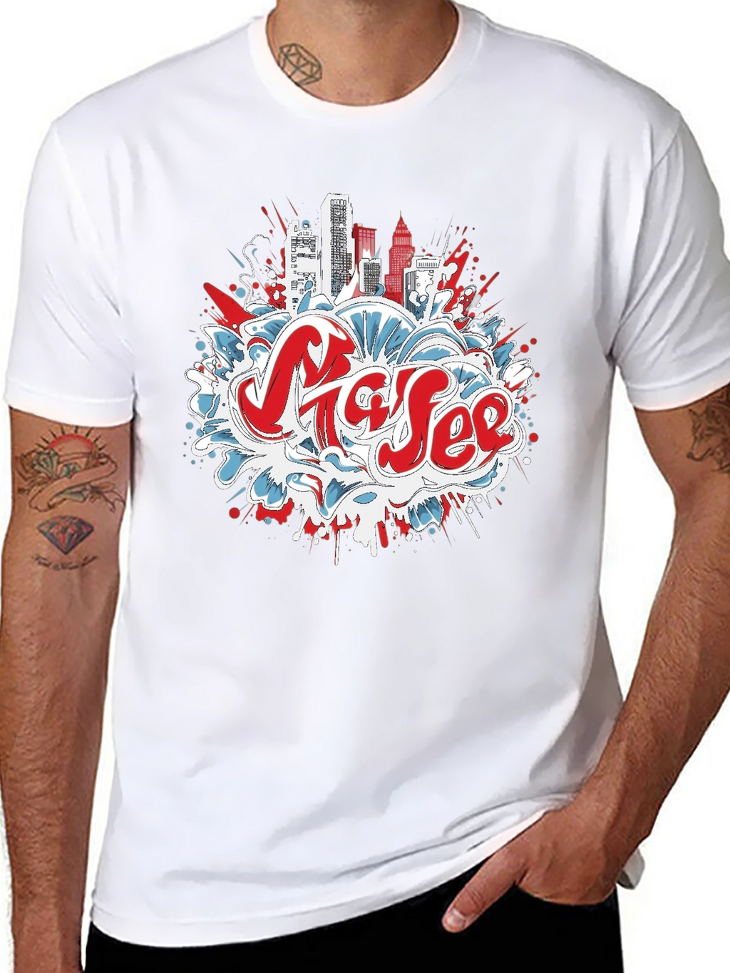 Urban Graffiti Graphic Tee