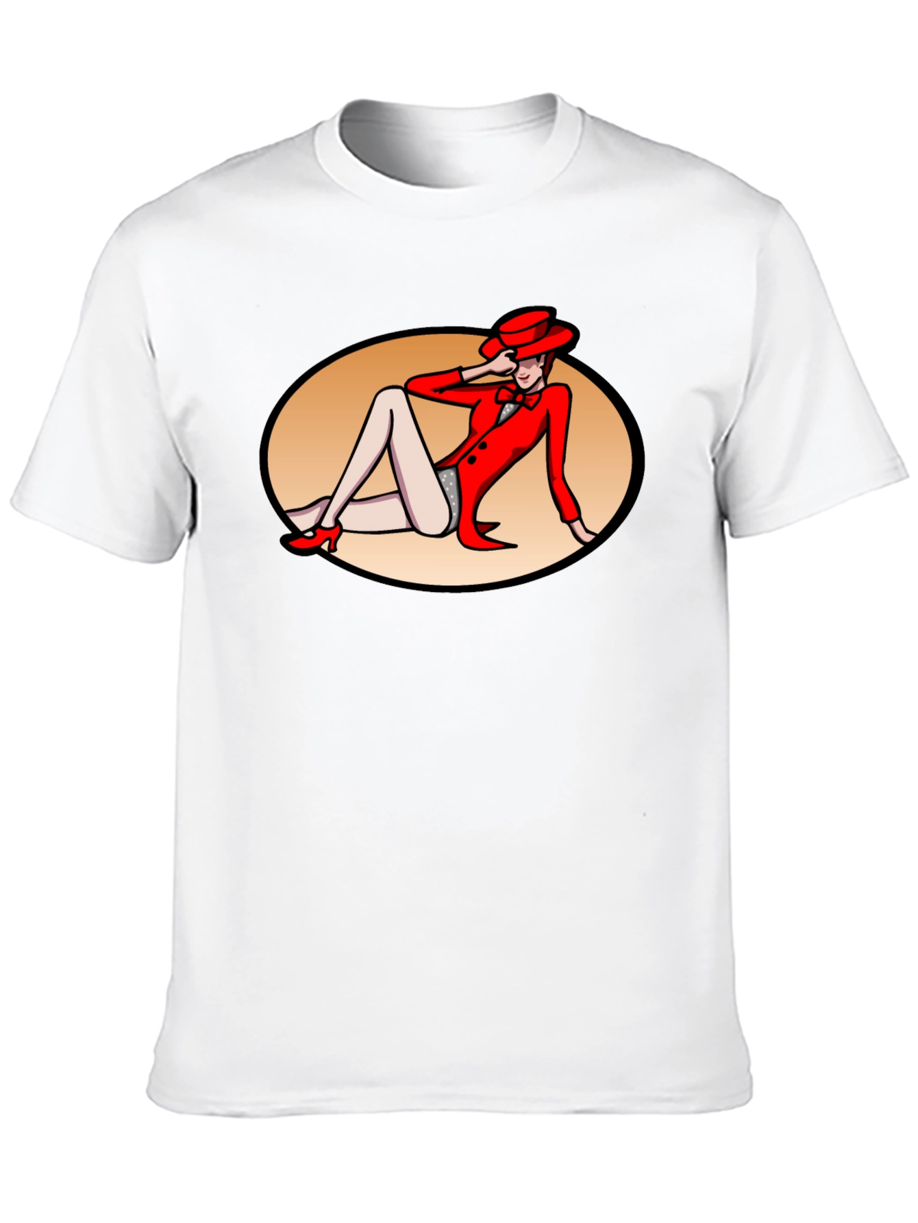 Retro Cabaret Girl Graphic T-Shirt