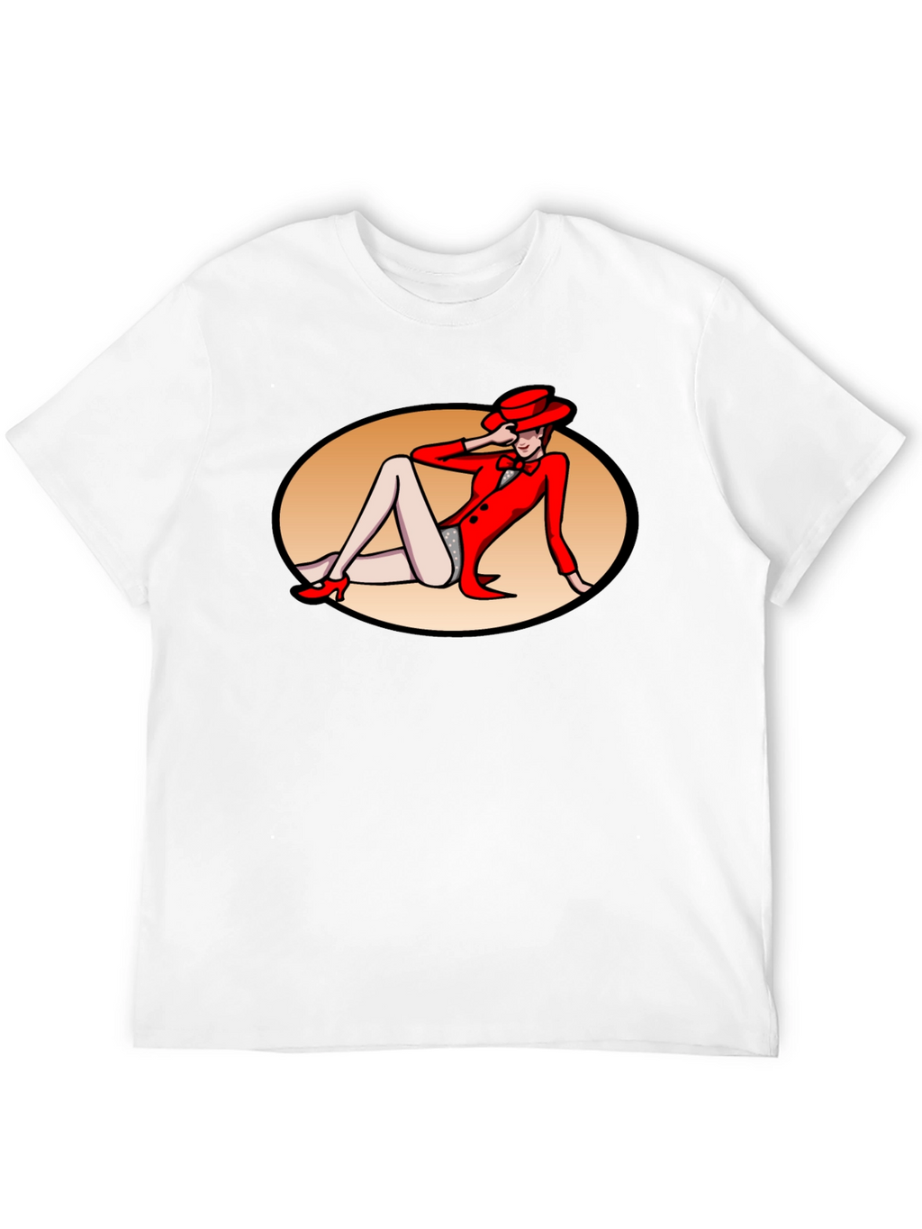Retro Cabaret Girl Graphic T-Shirt