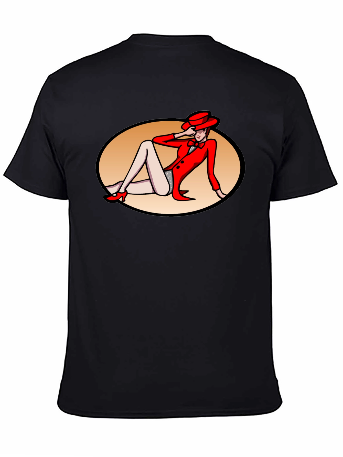 Retro Cabaret Girl Graphic T-Shirt