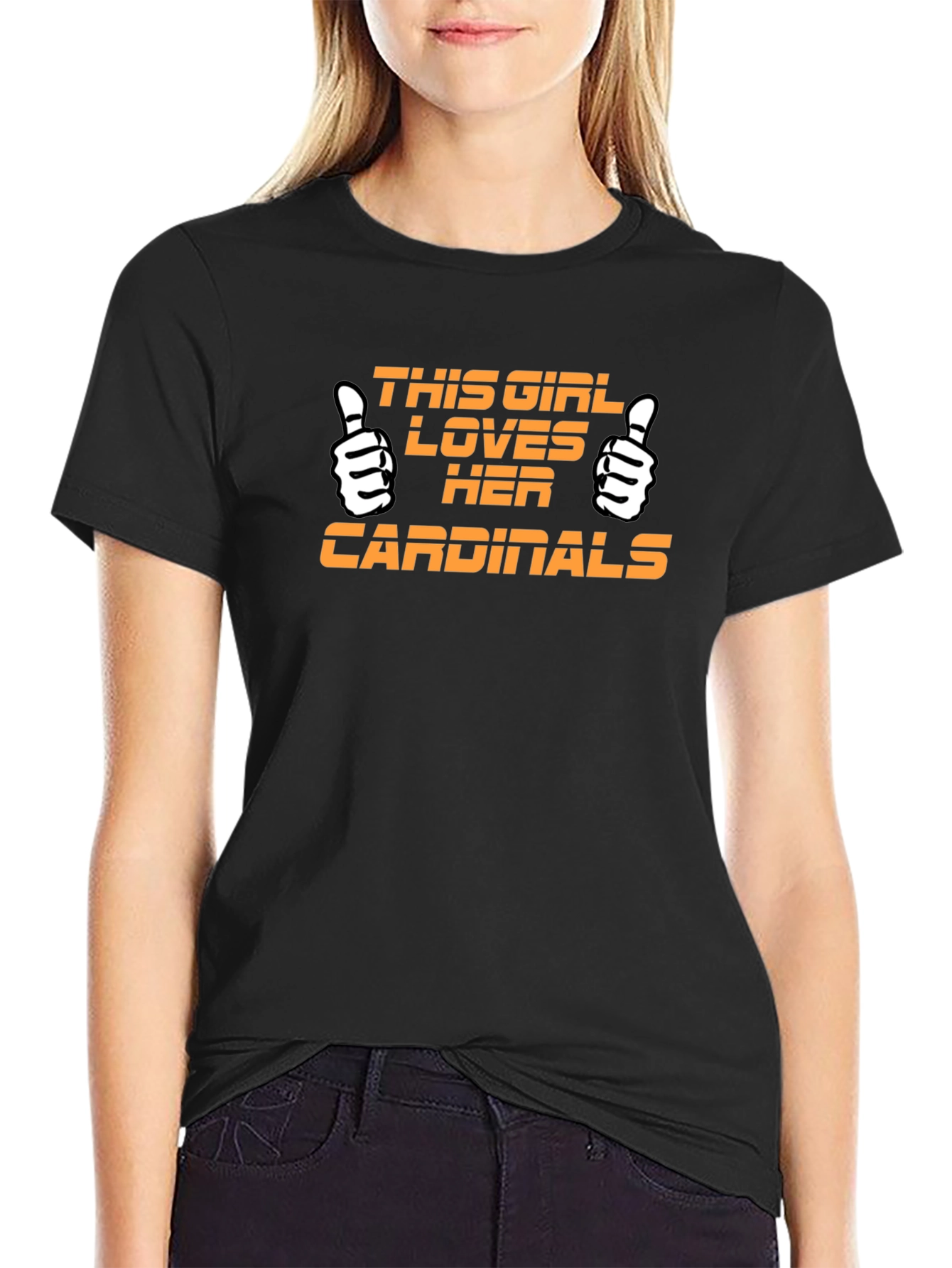 Cardinals Fan T-Shirt - This Girl Loves Her Team!