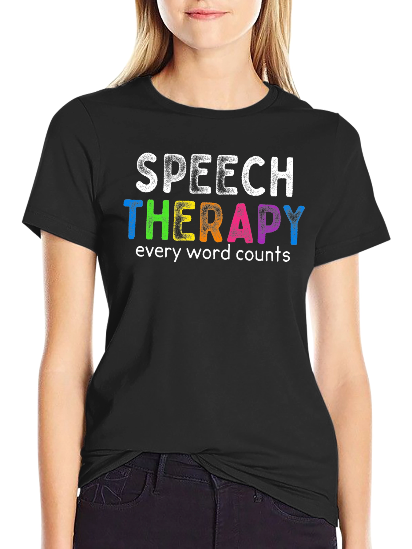 Speech Therapy T-Shirt: Every Word Counts - Colorful Design