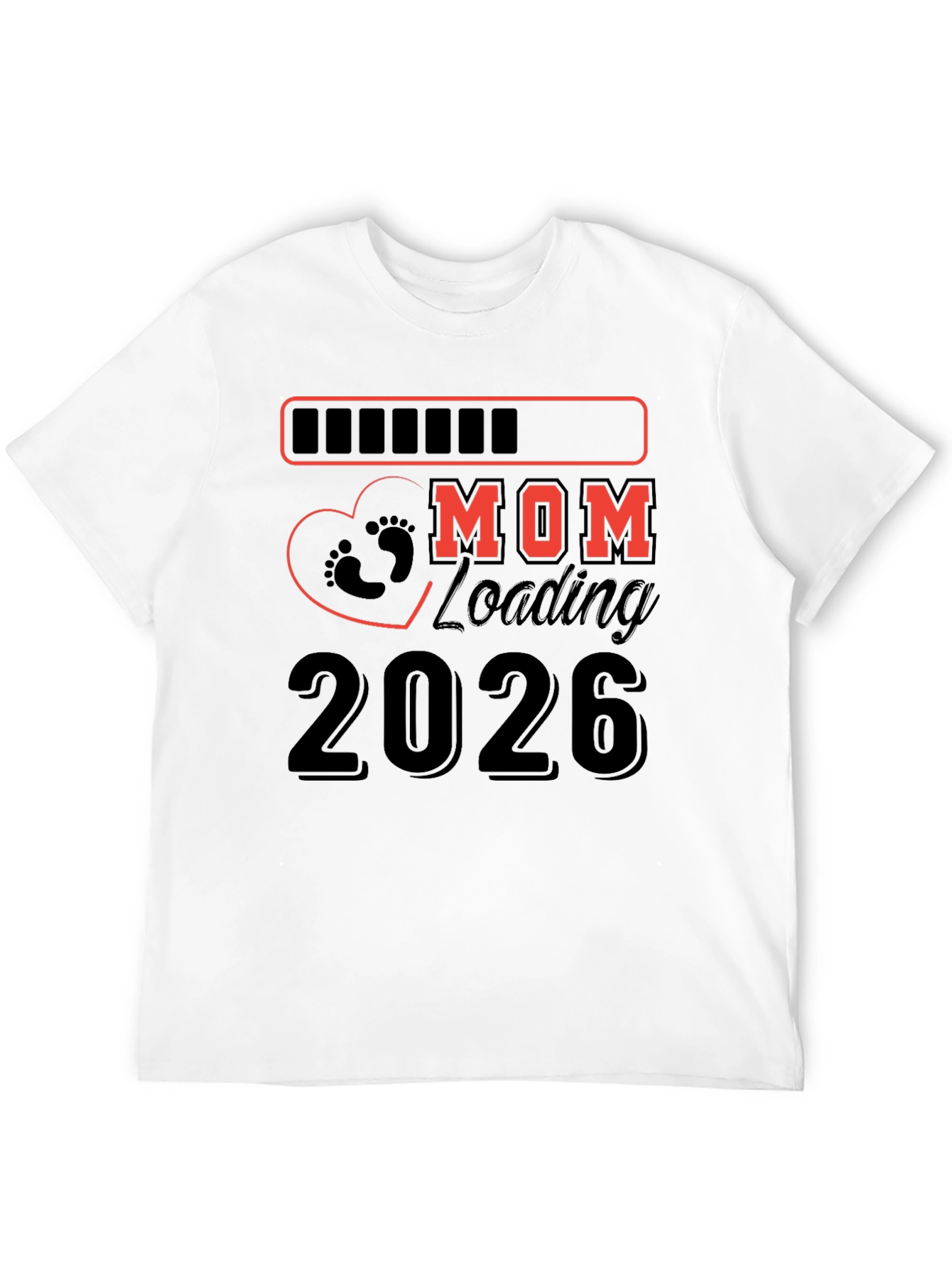 Mom Loading 2026 Pregnancy T-Shirt