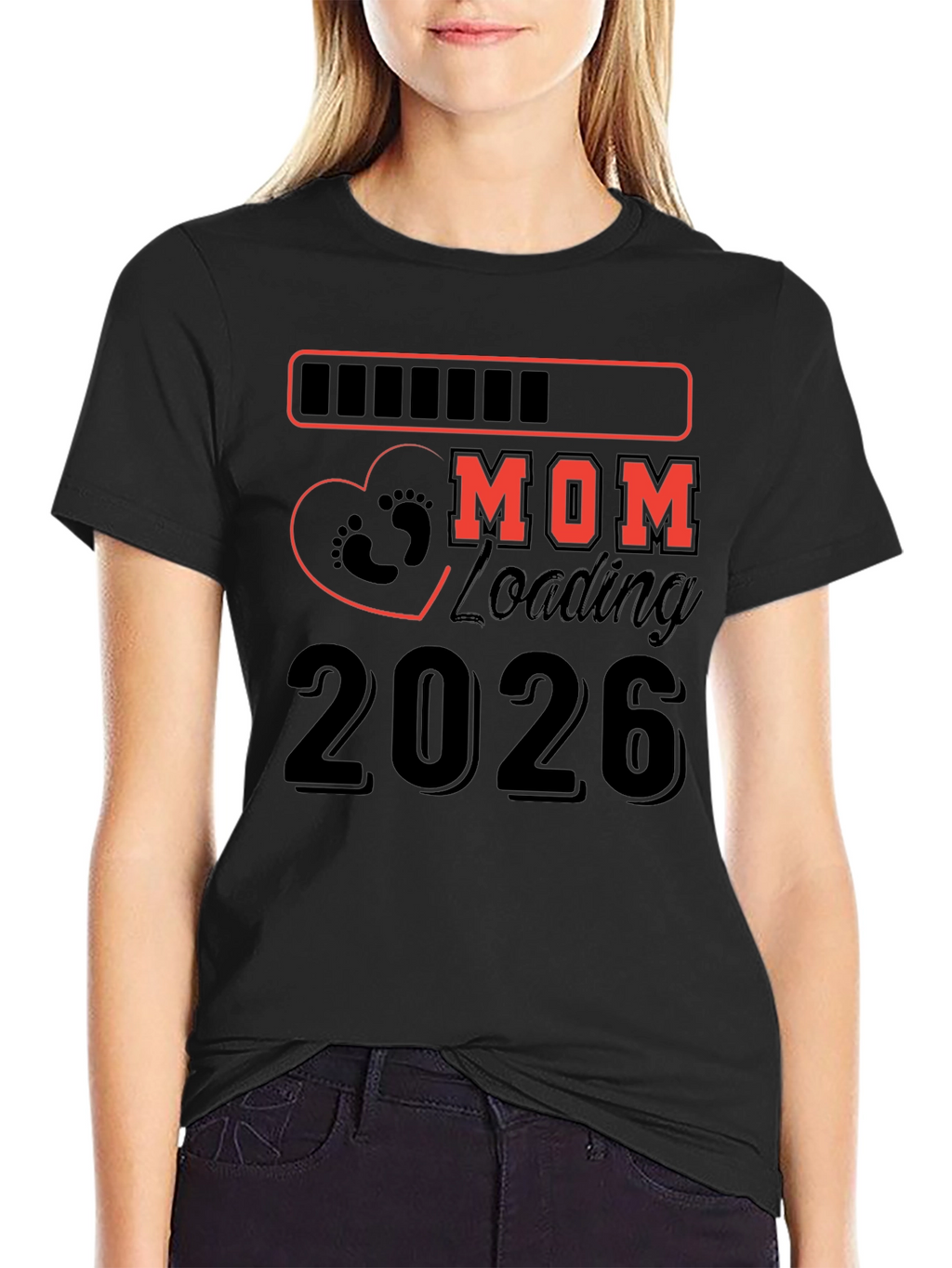 Mom Loading 2026 Pregnancy T-Shirt