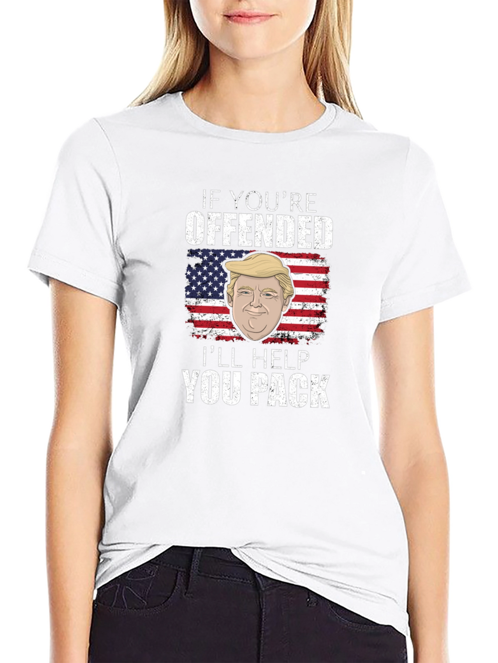 Offended? Ill Help You Pack - Trump T-Shirt