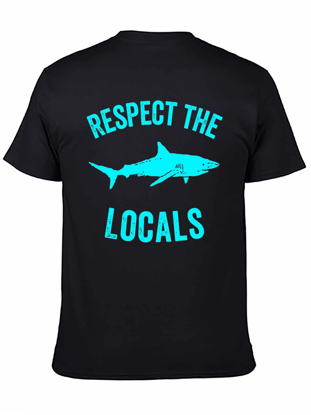 Respect the Locals Shark Graphic Tee - Black