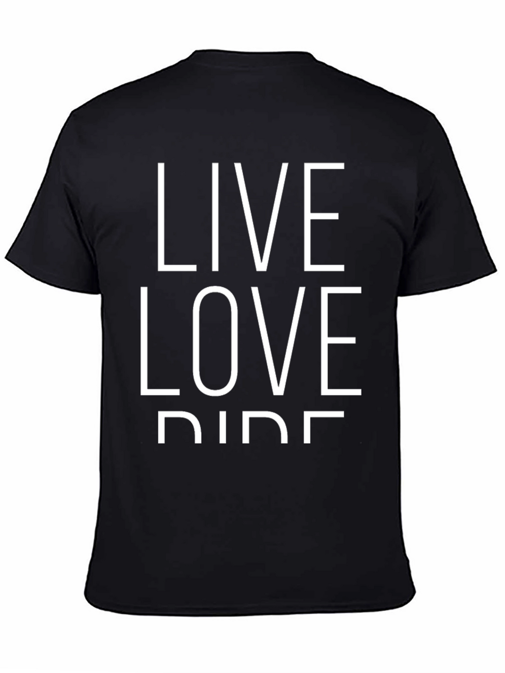 Live Love Ride Black Graphic Tee
