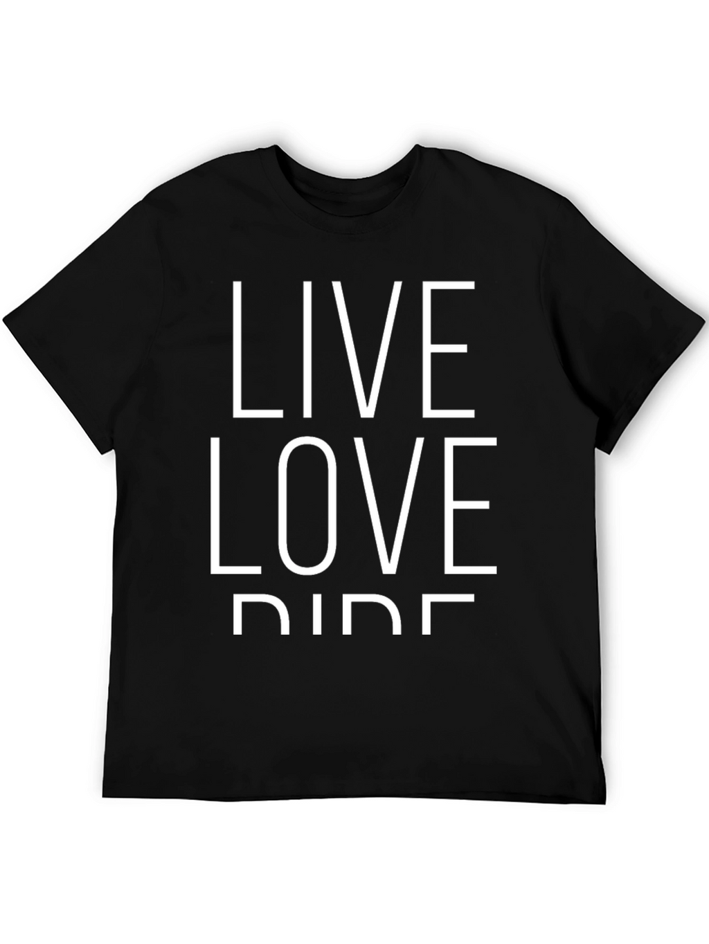 Live Love Ride Black Graphic Tee