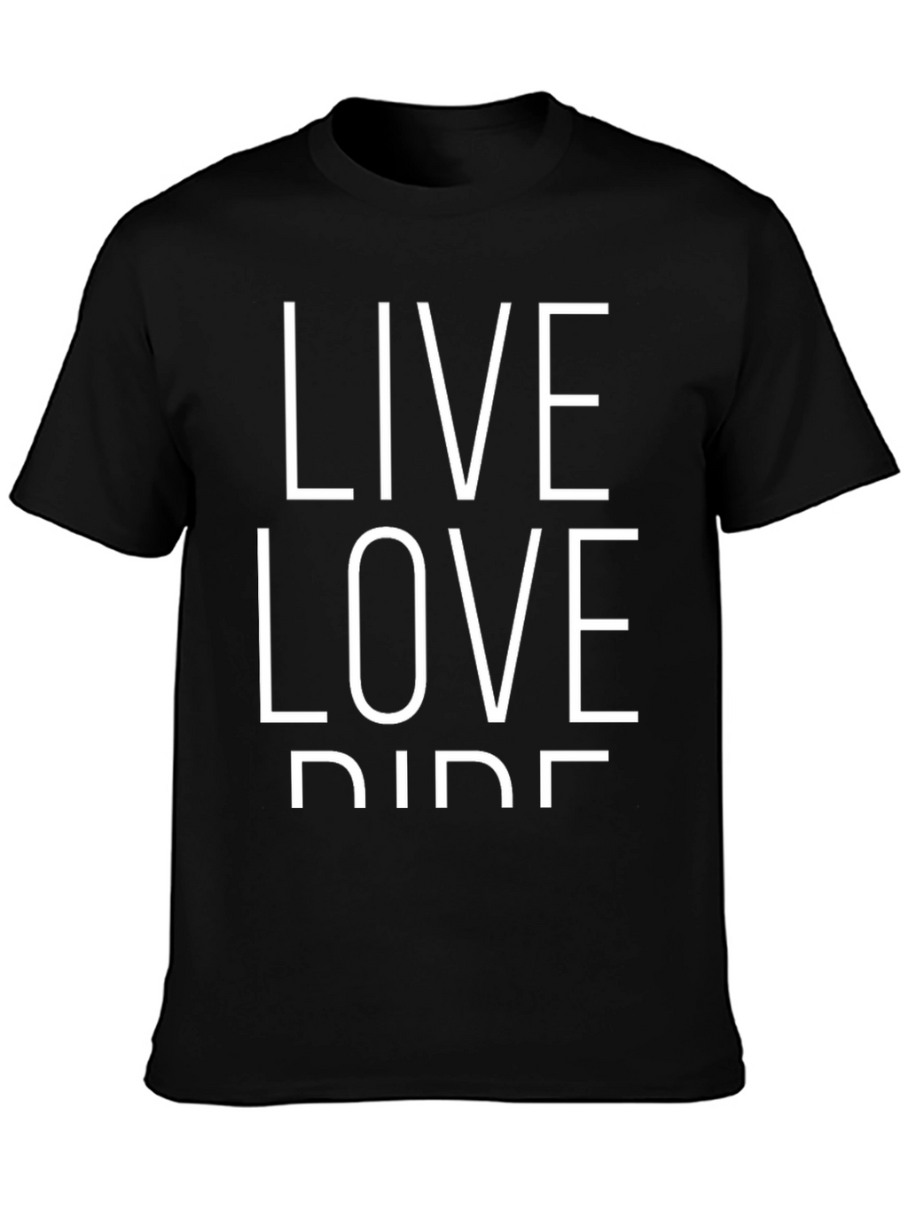 Live Love Ride Black Graphic Tee