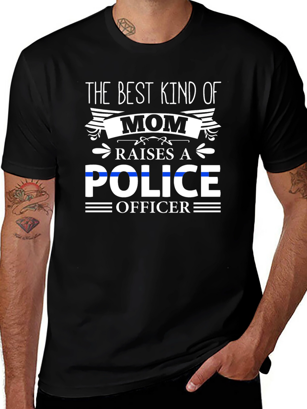 Best Kind of Mom Police Officer T-Shirt