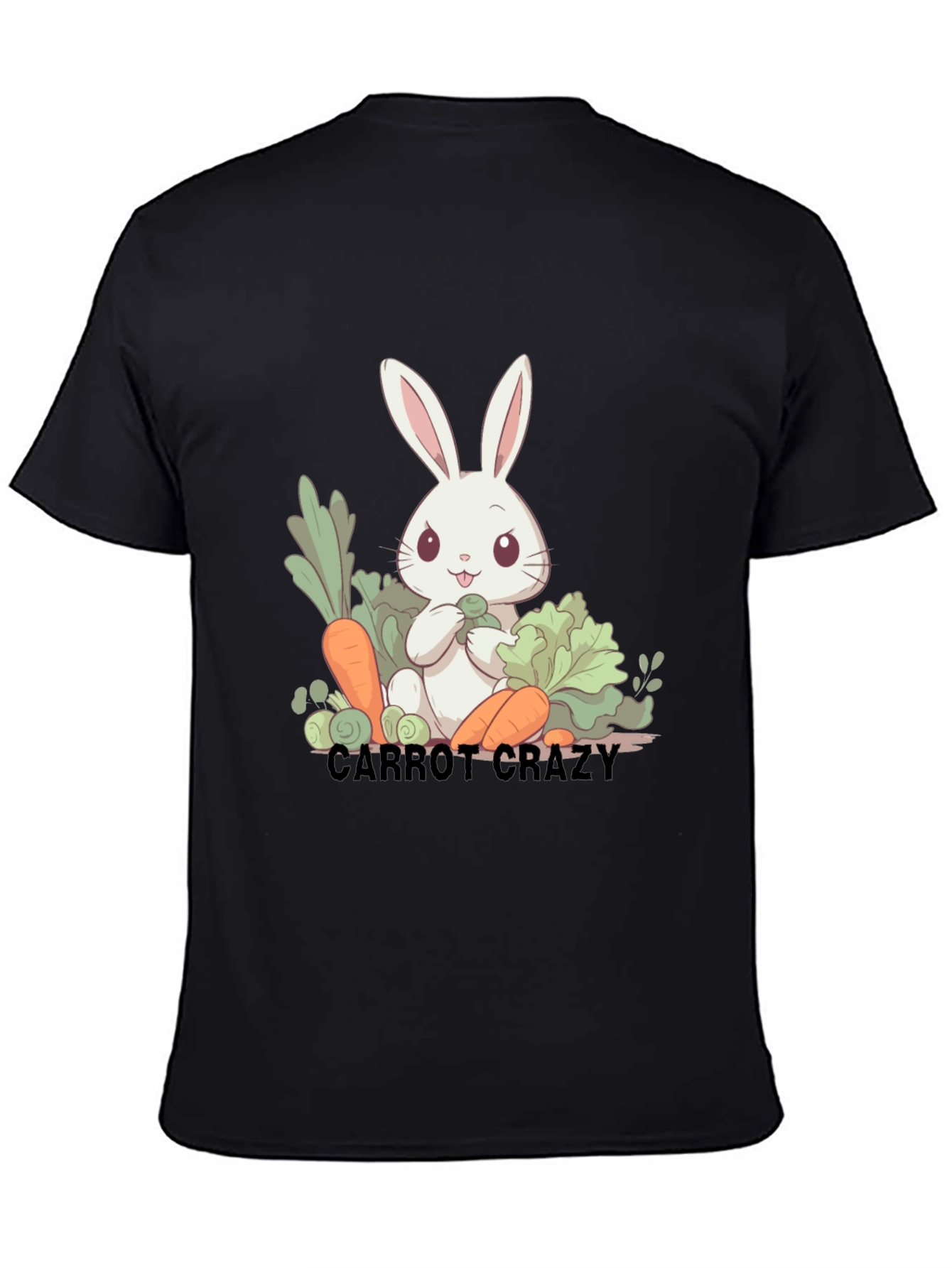 Carrot Crazy Rabbit Graphic T-Shirt