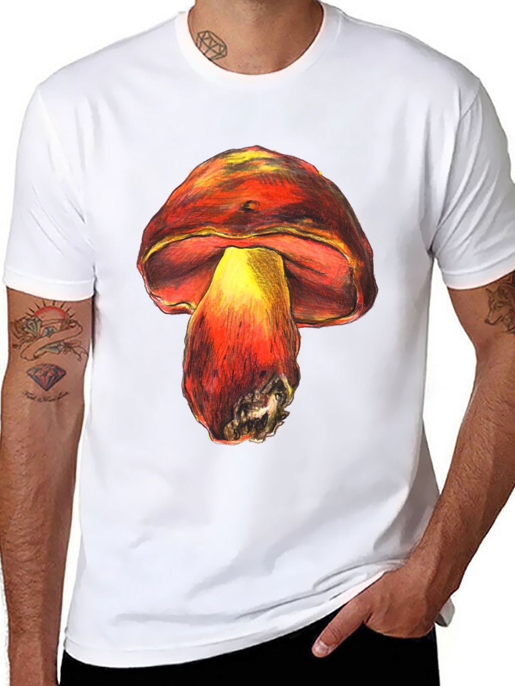 Mushroom Graphic Tee - Unique Unisex Design