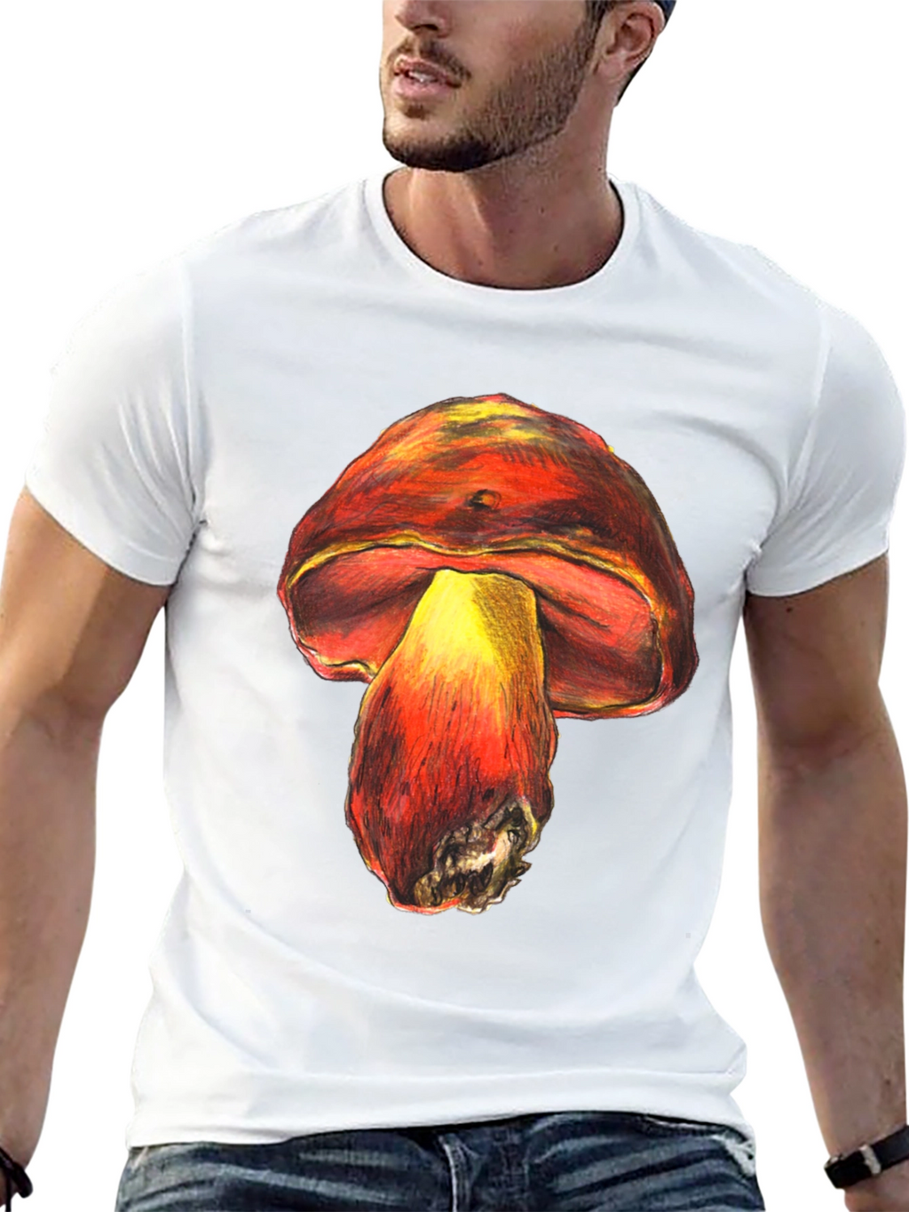 Mushroom Graphic Tee - Unique Unisex Design