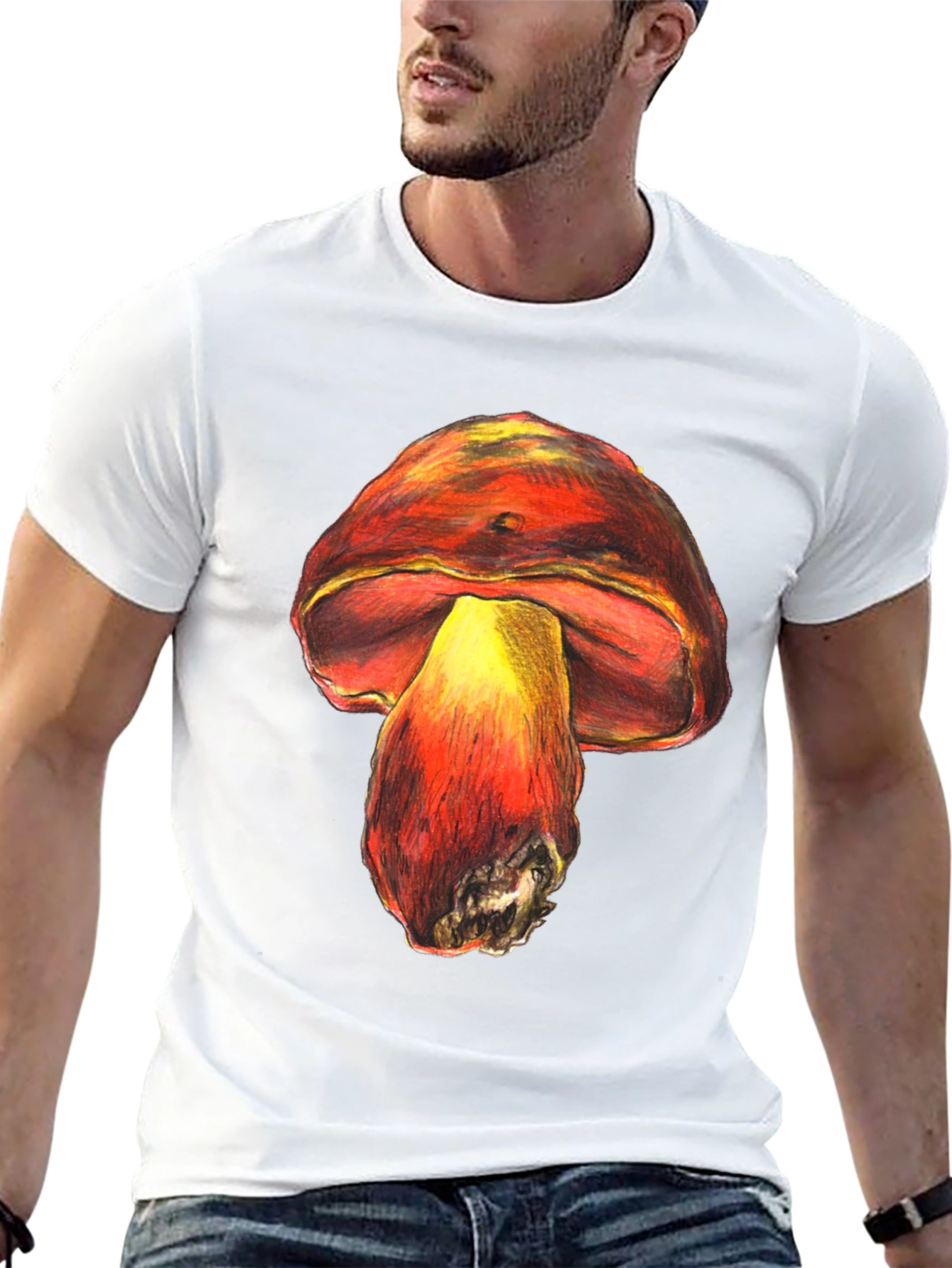 Mushroom Graphic Tee - Unique Unisex Design