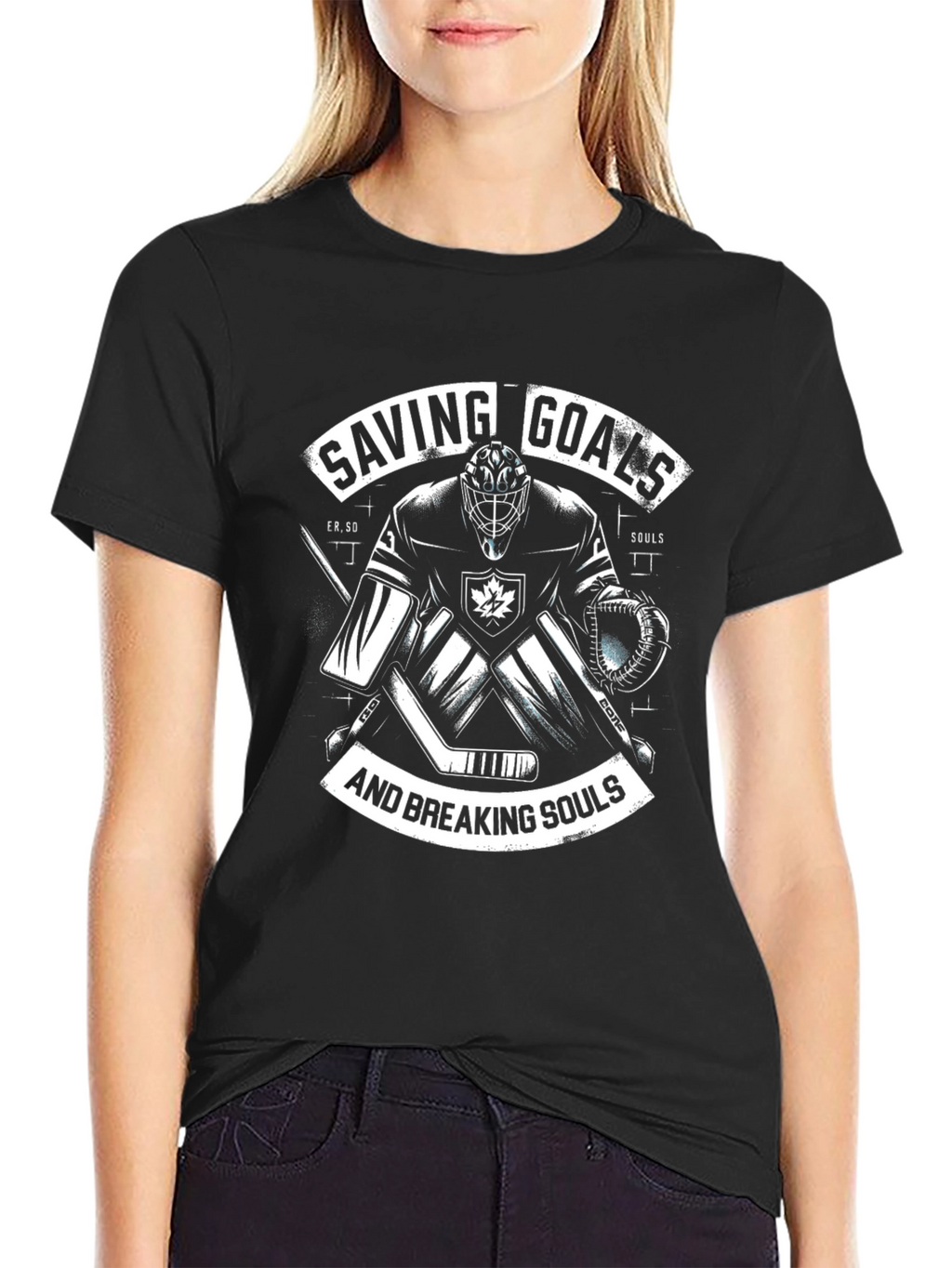 Saving Goals and Breaking Souls Hockey T-Shirt