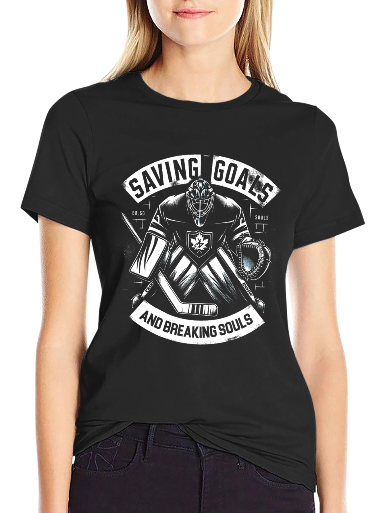 Saving Goals and Breaking Souls Hockey T-Shirt