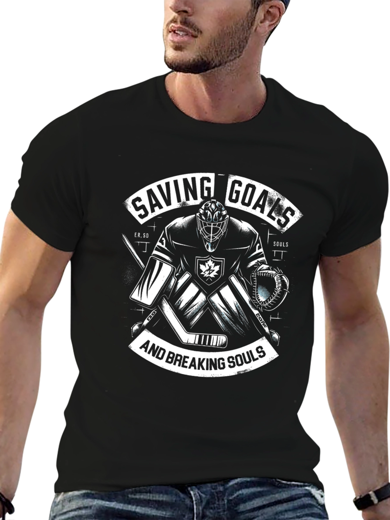 Saving Goals and Breaking Souls Hockey T-Shirt