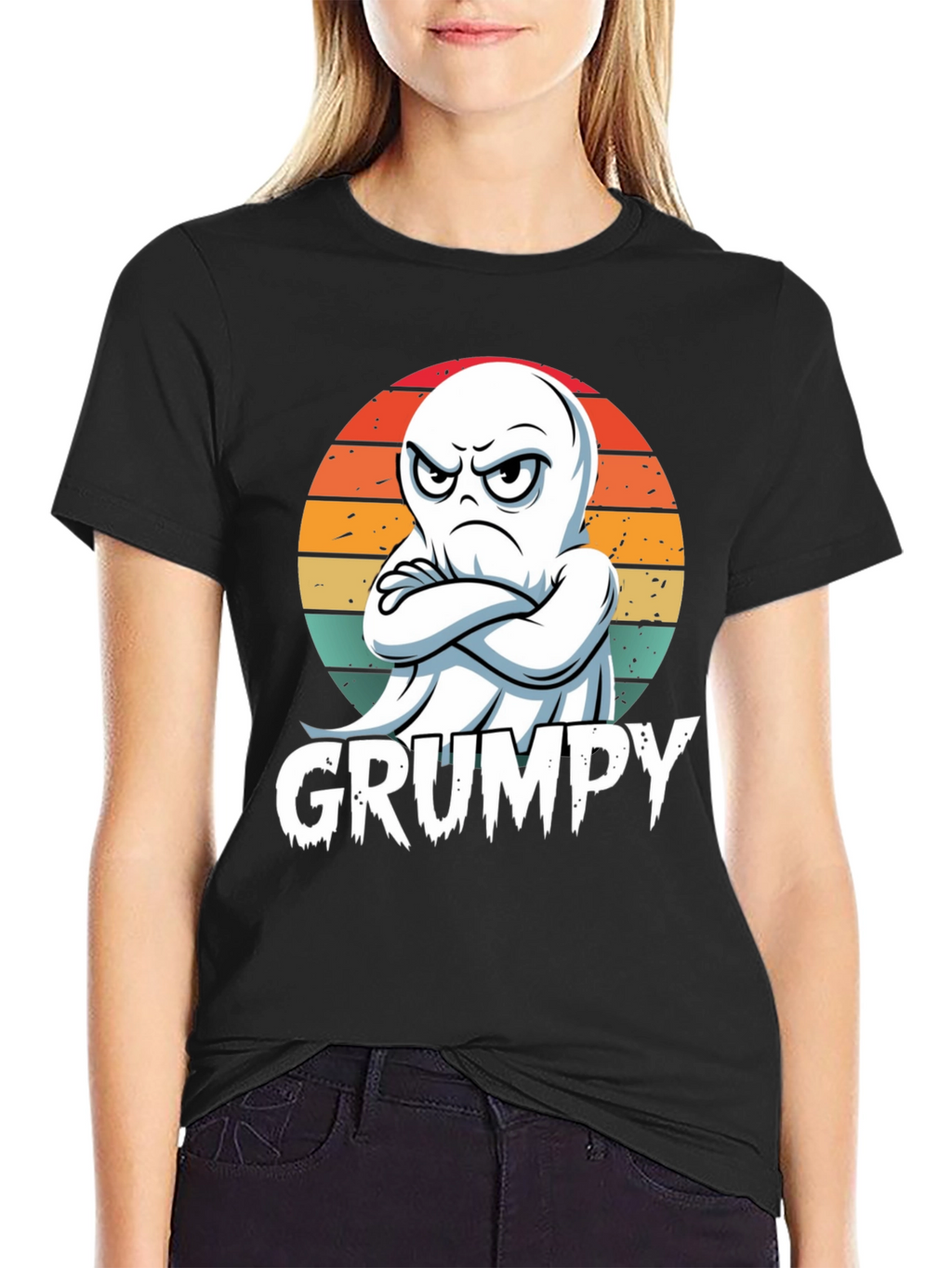Grumpy Ghost T-Shirt - Halloween Apparel