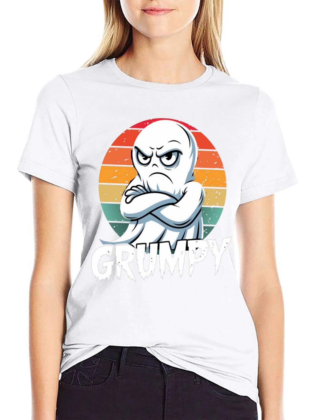 Grumpy Ghost T-Shirt - Halloween Apparel