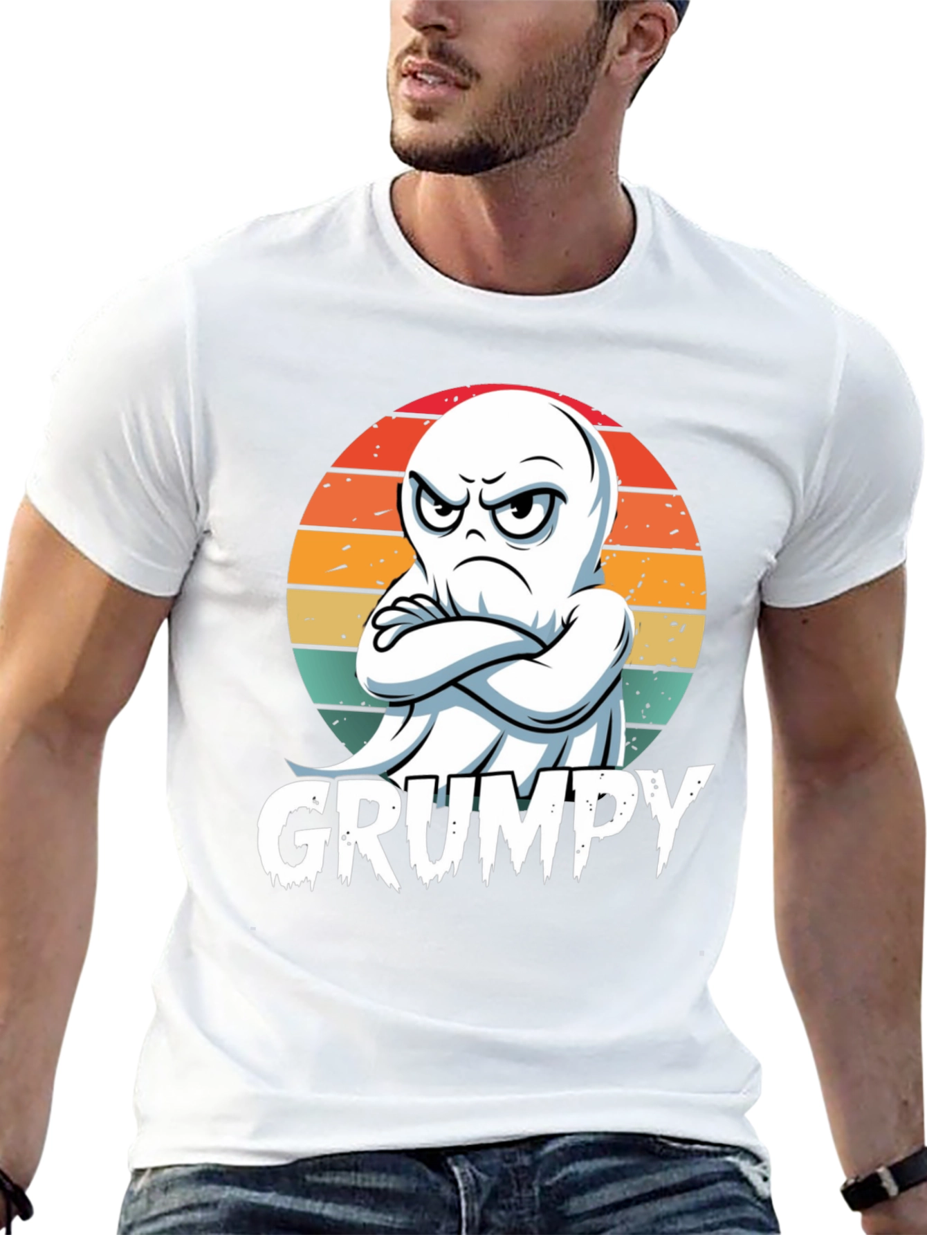 Grumpy Ghost T-Shirt - Halloween Apparel