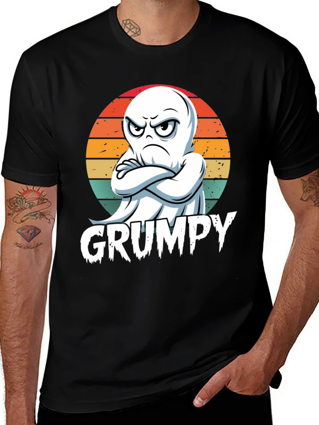 Grumpy Ghost T-Shirt - Halloween Apparel