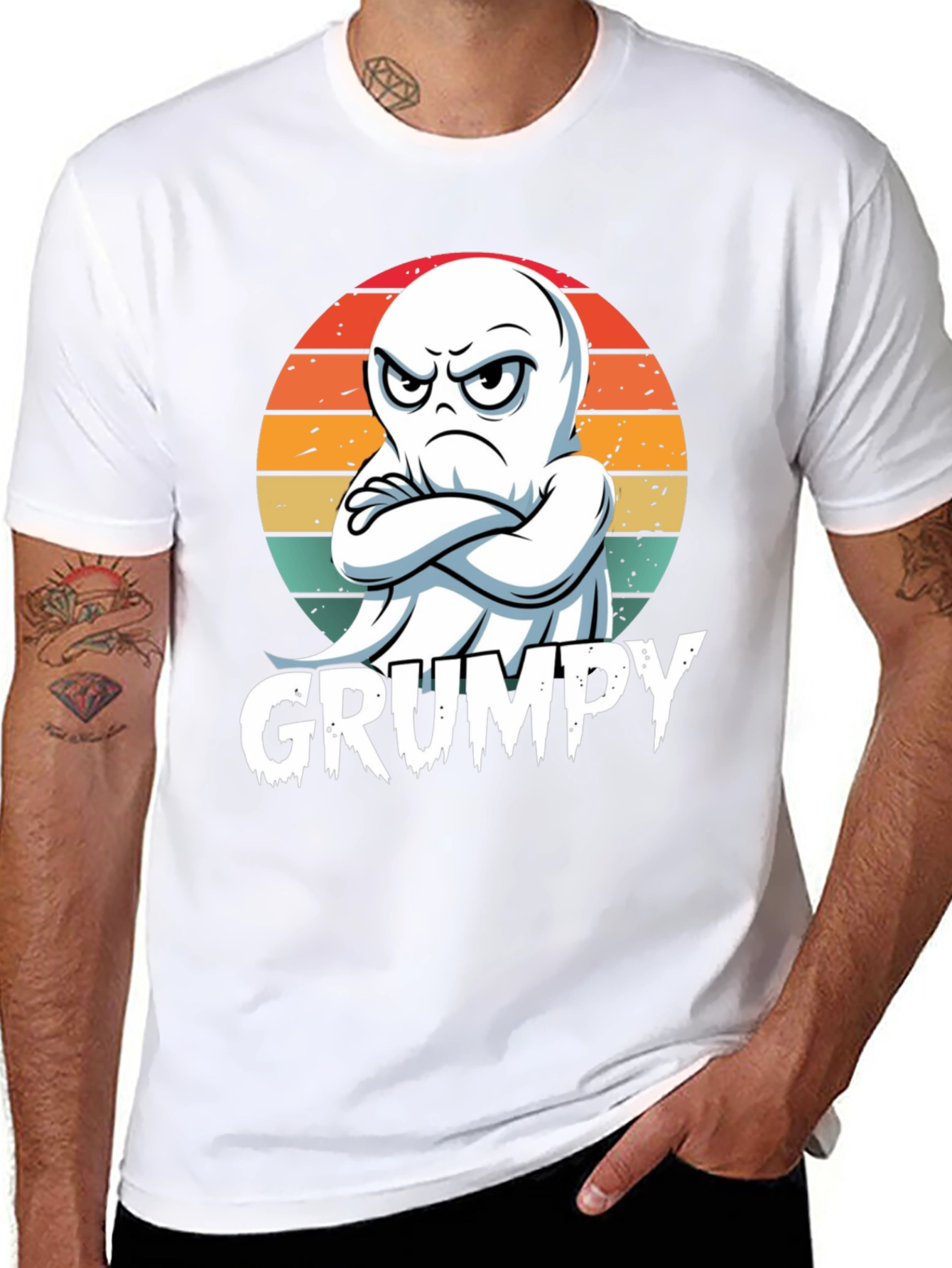 Grumpy Ghost T-Shirt - Halloween Apparel