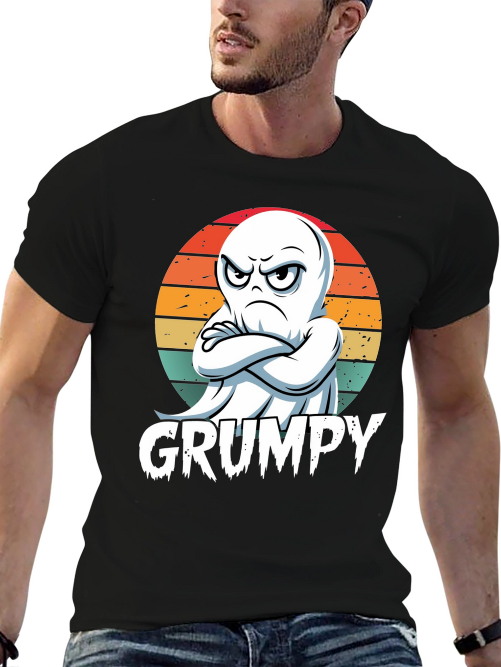 Grumpy Ghost T-Shirt - Halloween Apparel