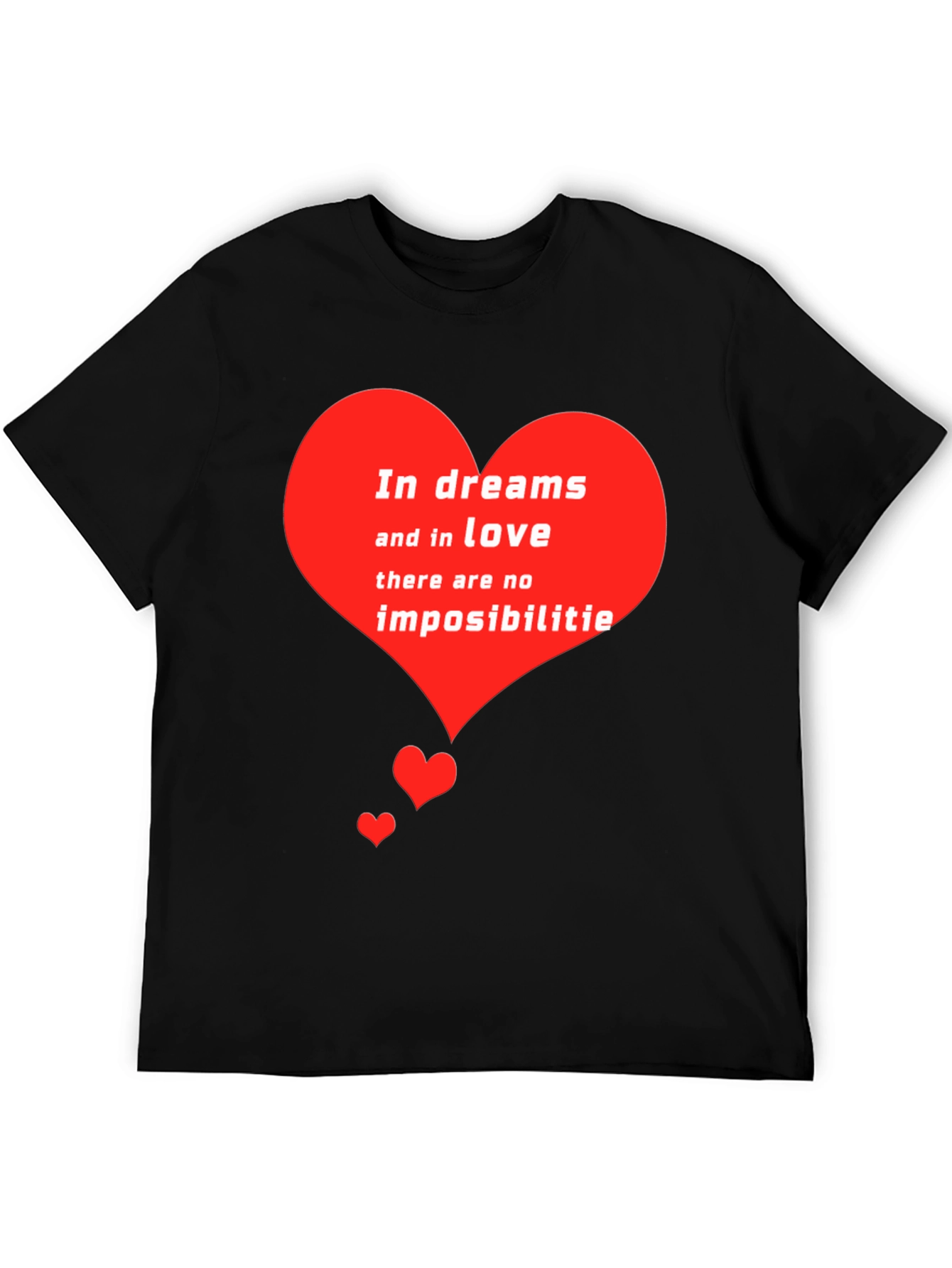 Romantic Heart T-Shirt - Dreams and Love Tee