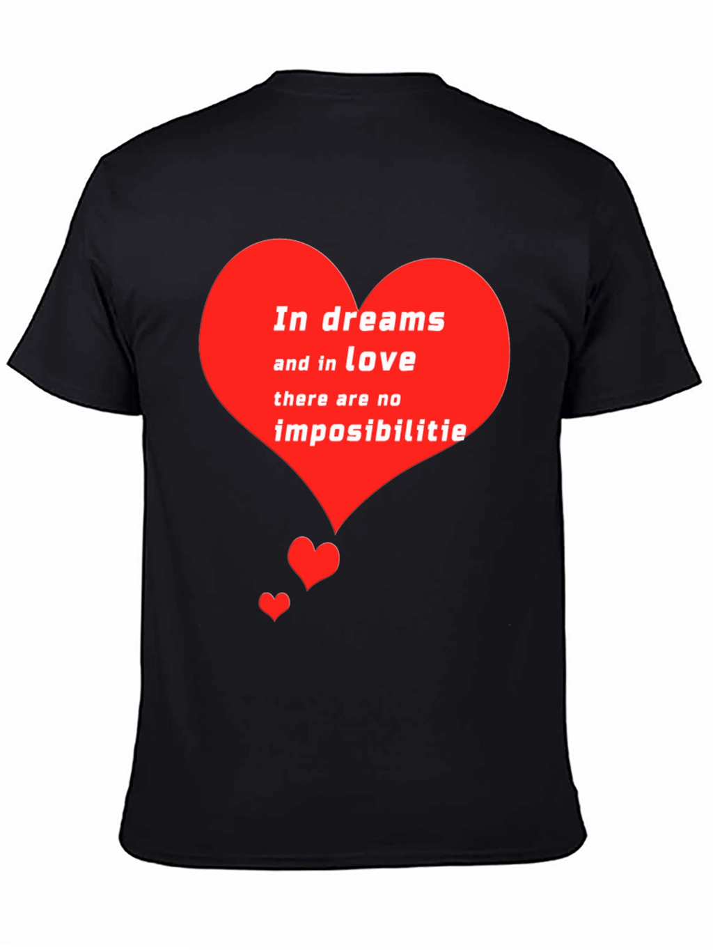 Romantic Heart T-Shirt - Dreams and Love Tee
